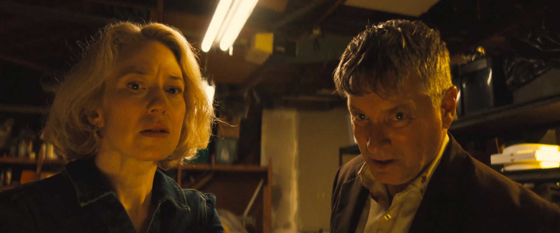 Shea Whigham and Carrie Coon in Lake George (2024)
