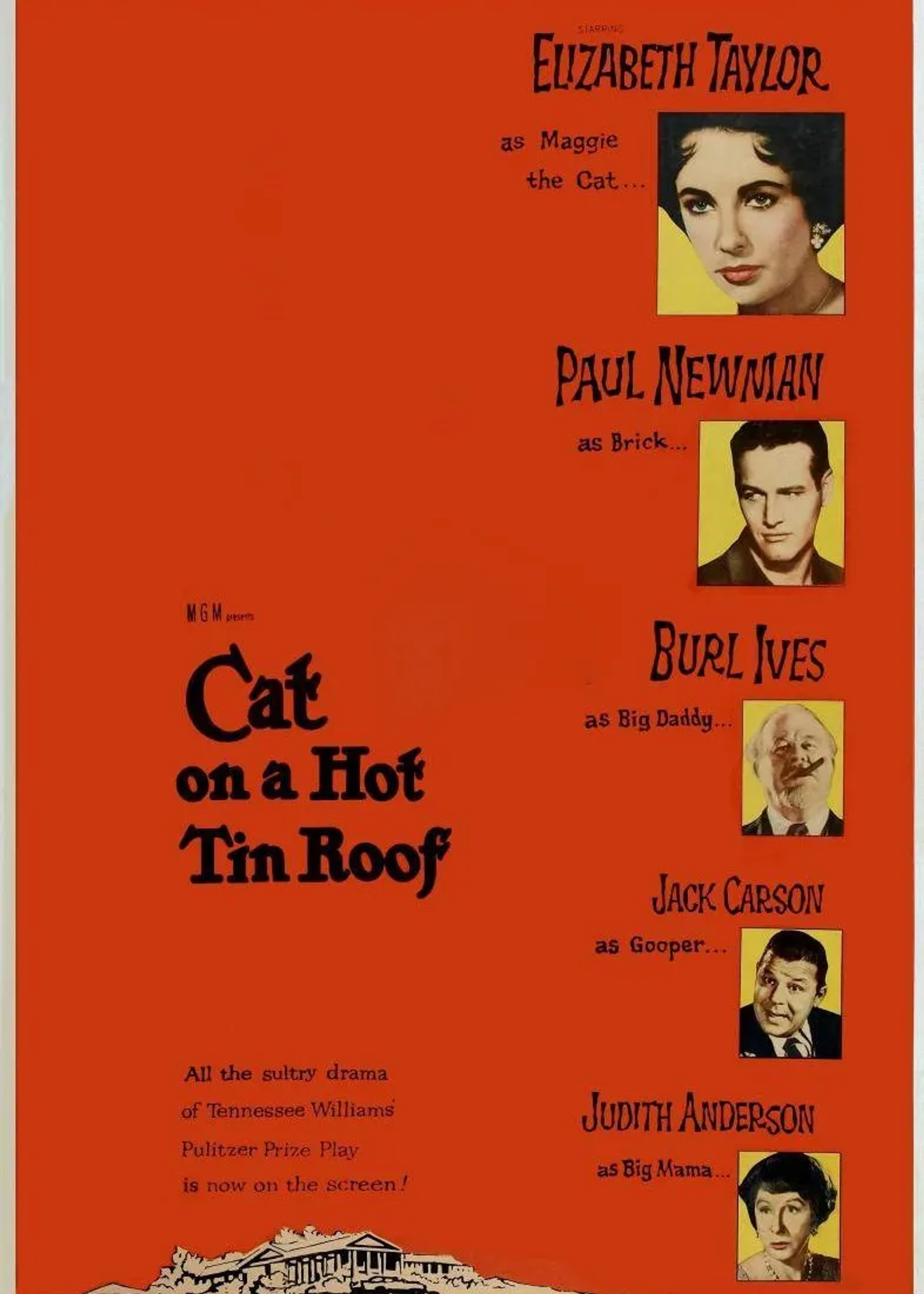 فیلم گربه روی شیروانی داغ	(Cat on a Hot Tin Roof 1958)