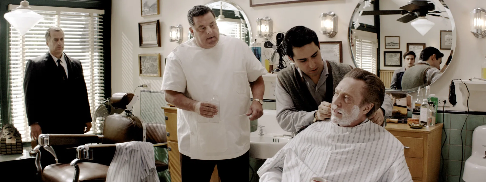 Christopher Walken, Steve Schirripa, and John Lloyd Young in Jersey Boys (2014)