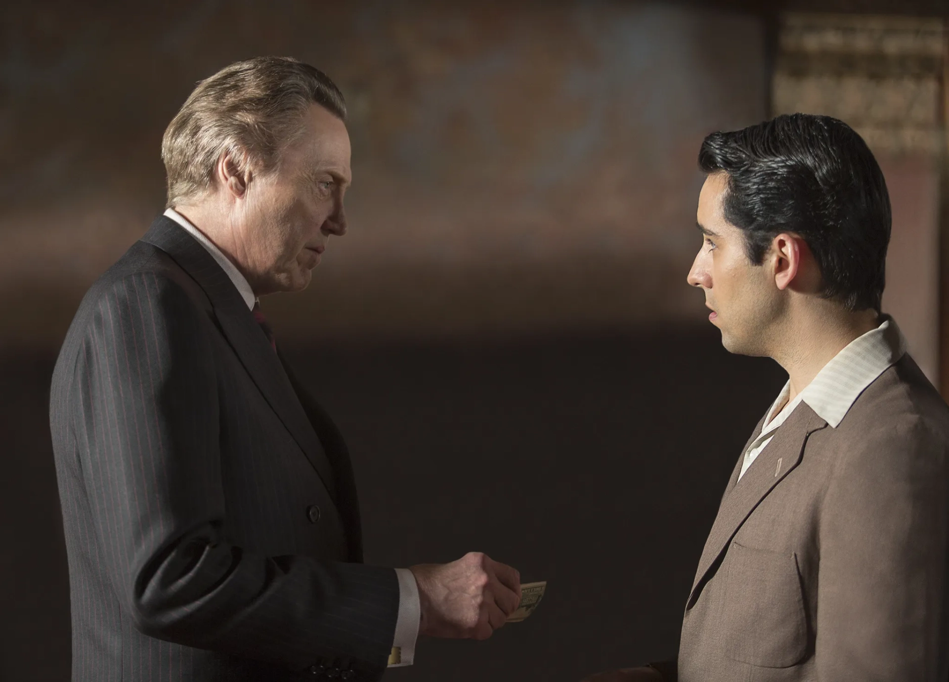 Christopher Walken and John Lloyd Young in Jersey Boys (2014)