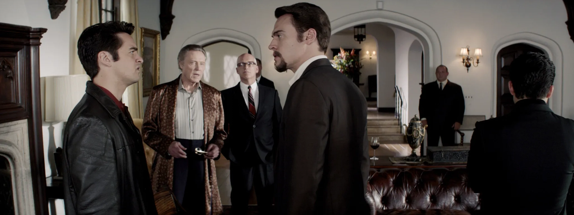 Christopher Walken, Donnie Kehr, Vincent Piazza, and Erich Bergen in Jersey Boys (2014)