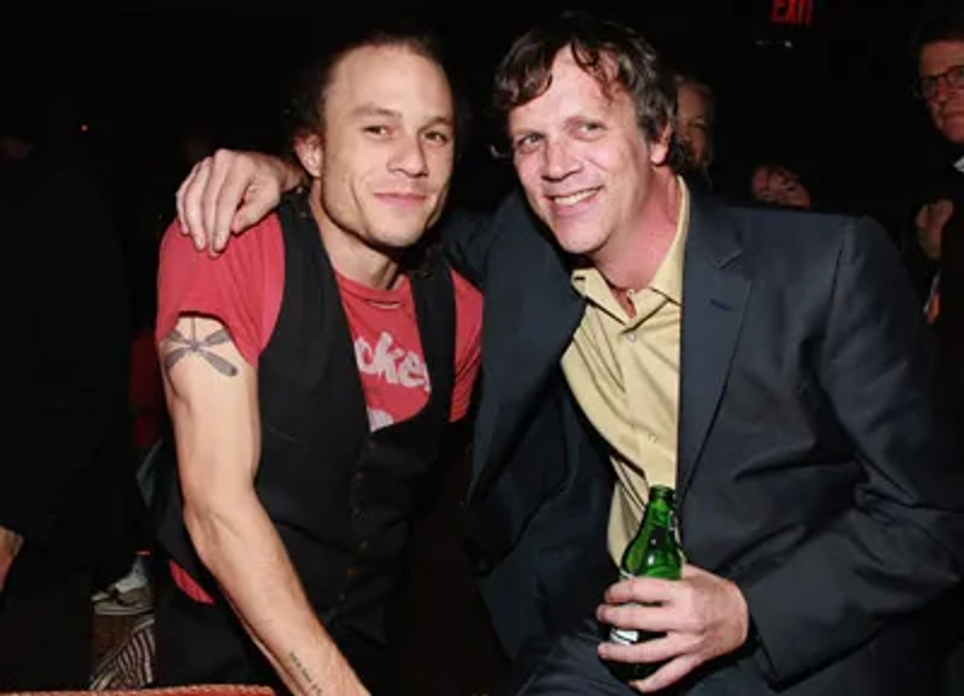Todd Haynes and Heath Ledger at an event for I'm Not There (2007)