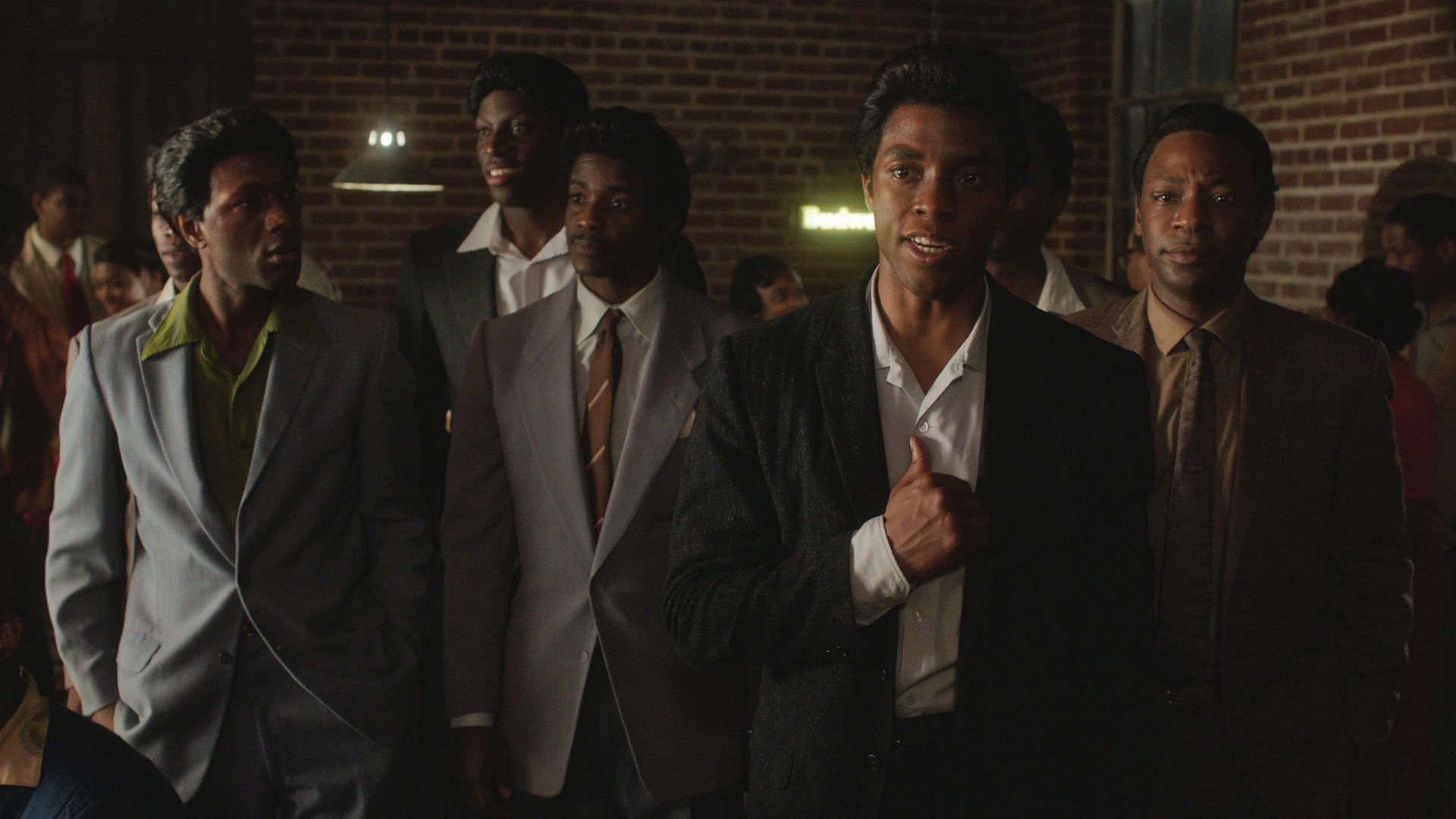 Chadwick Boseman and Nelsan Ellis in Get on Up (2014)