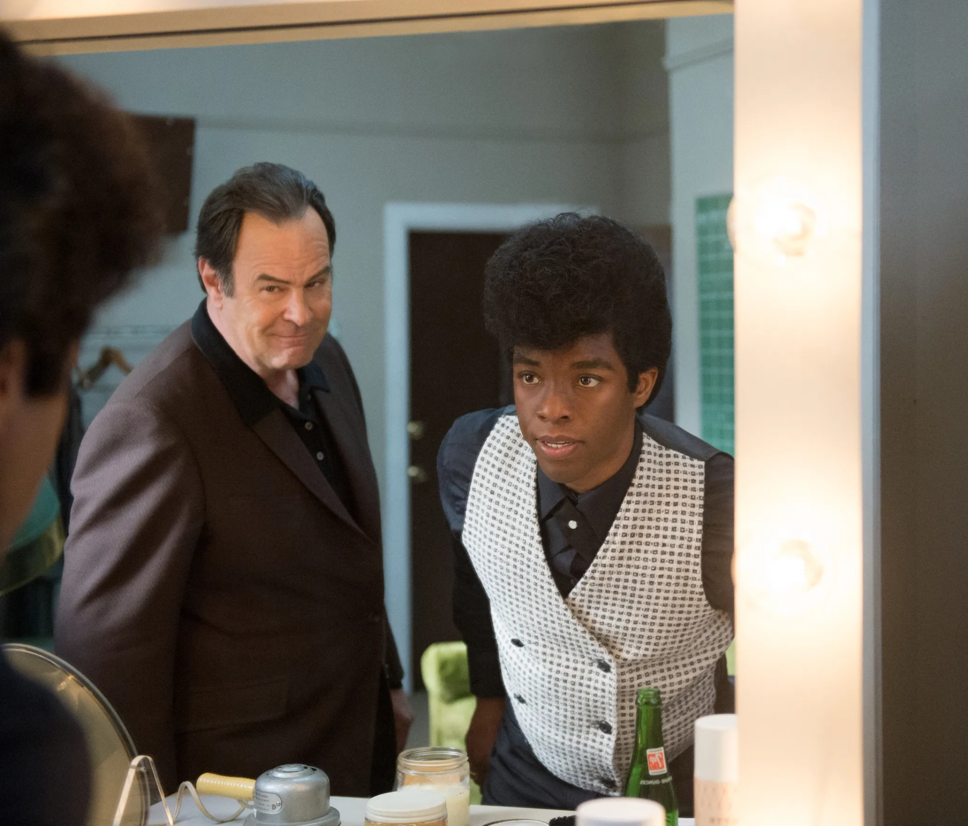 Dan Aykroyd and Chadwick Boseman in Get on Up (2014)