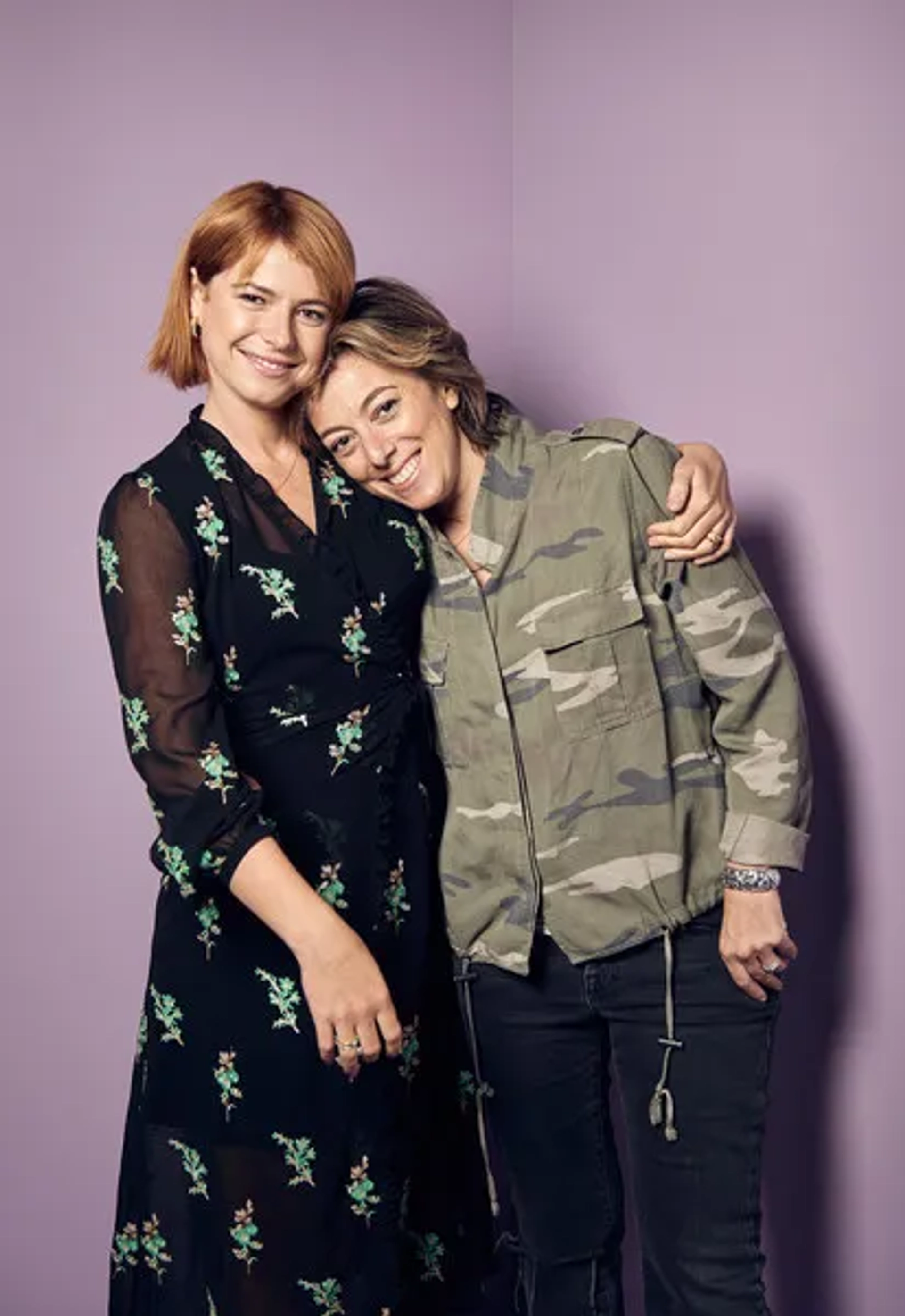 Nicole Taylor and Jessie Buckley at an event for Wild Rose (2018)