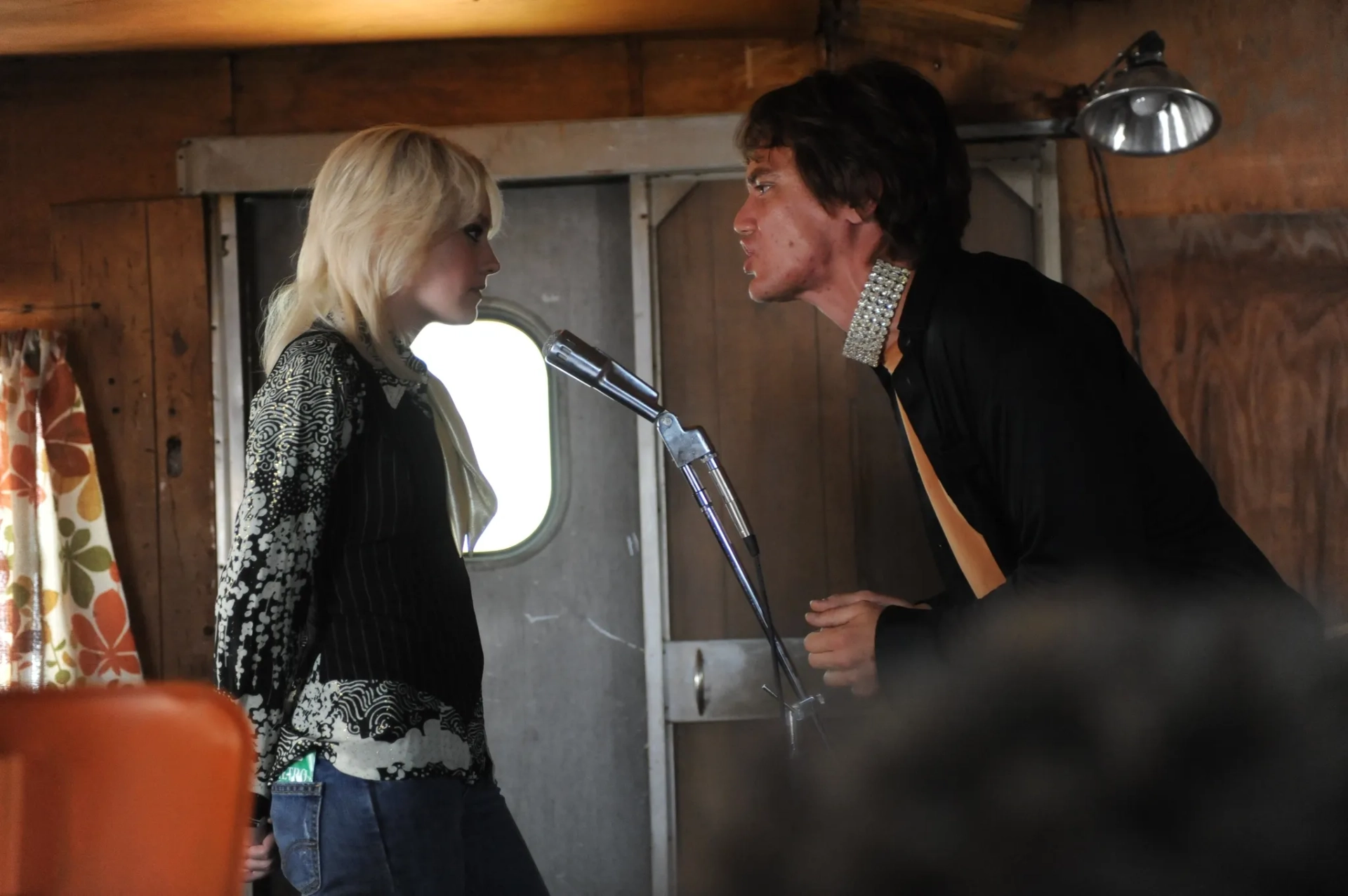 Dakota Fanning and Michael Shannon in The Runaways (2010)