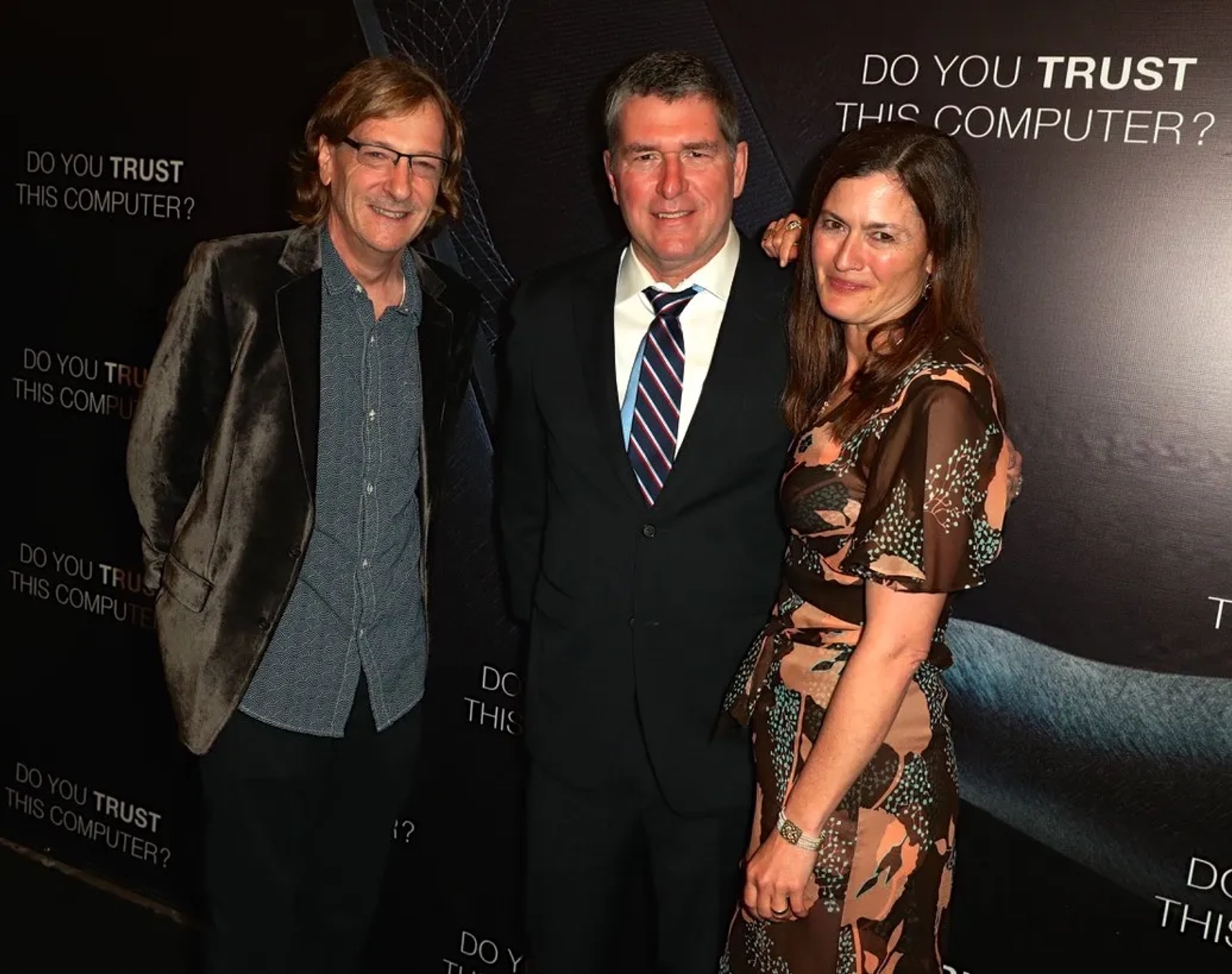"Do You Trust This Computer?" Premiere, Los Angeles Ca, L-R Director Chris Paine, James Barrat, Producer Jessie Deeter