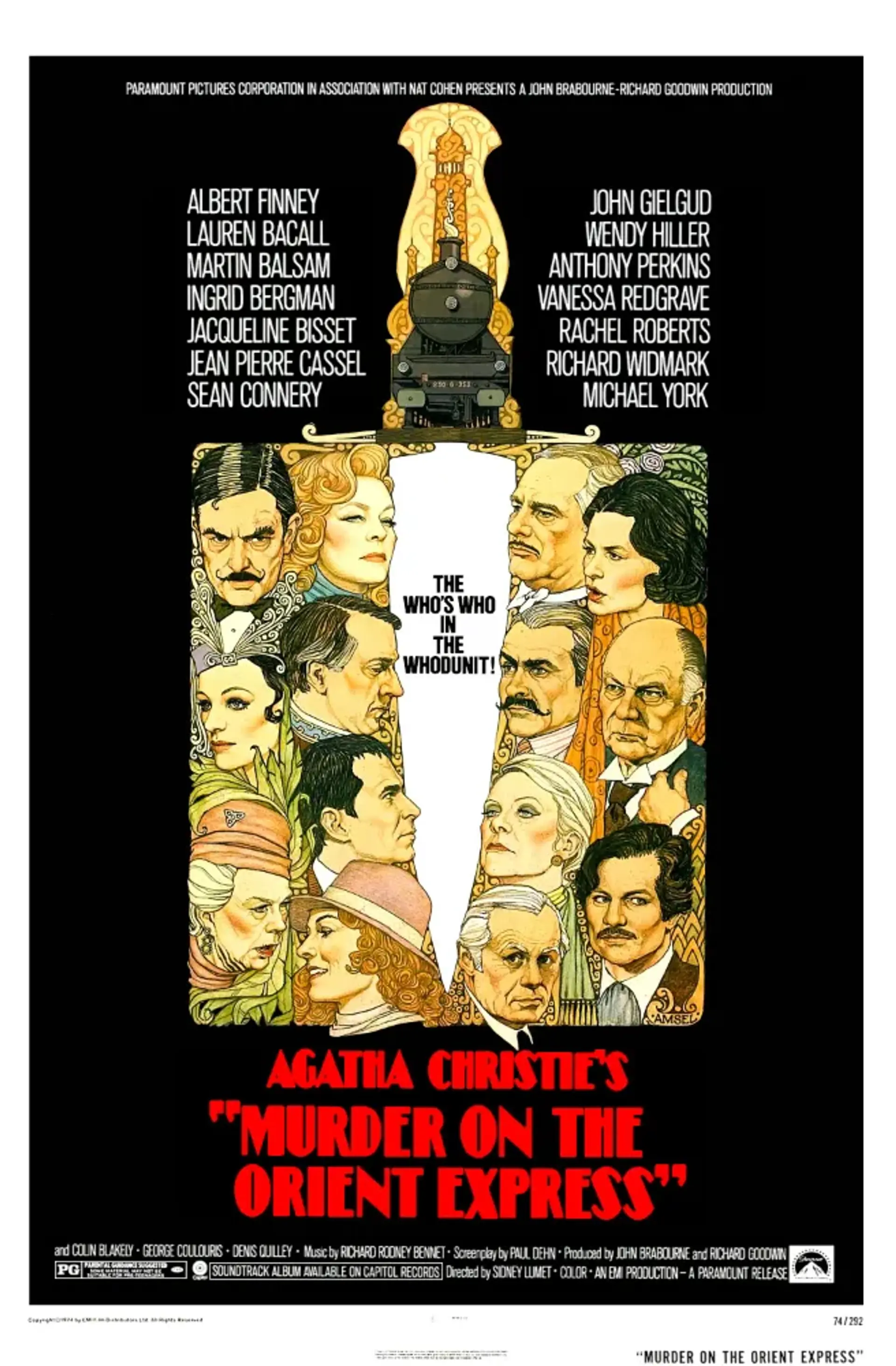 فیلم قتل در قطار سریع السیر شرق (Murder on the Orient Express 1974)