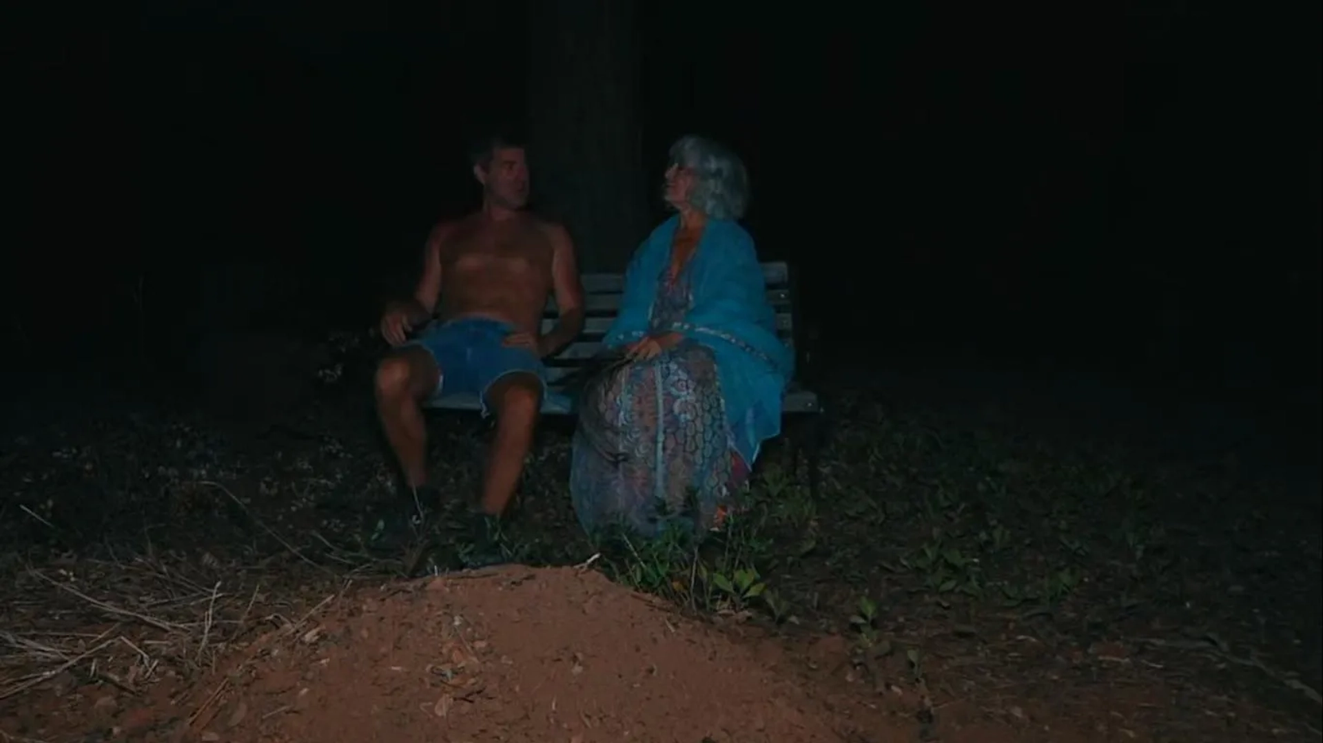 Mark Duplass and Krisha Fairchild in The Creep Tapes (2024)