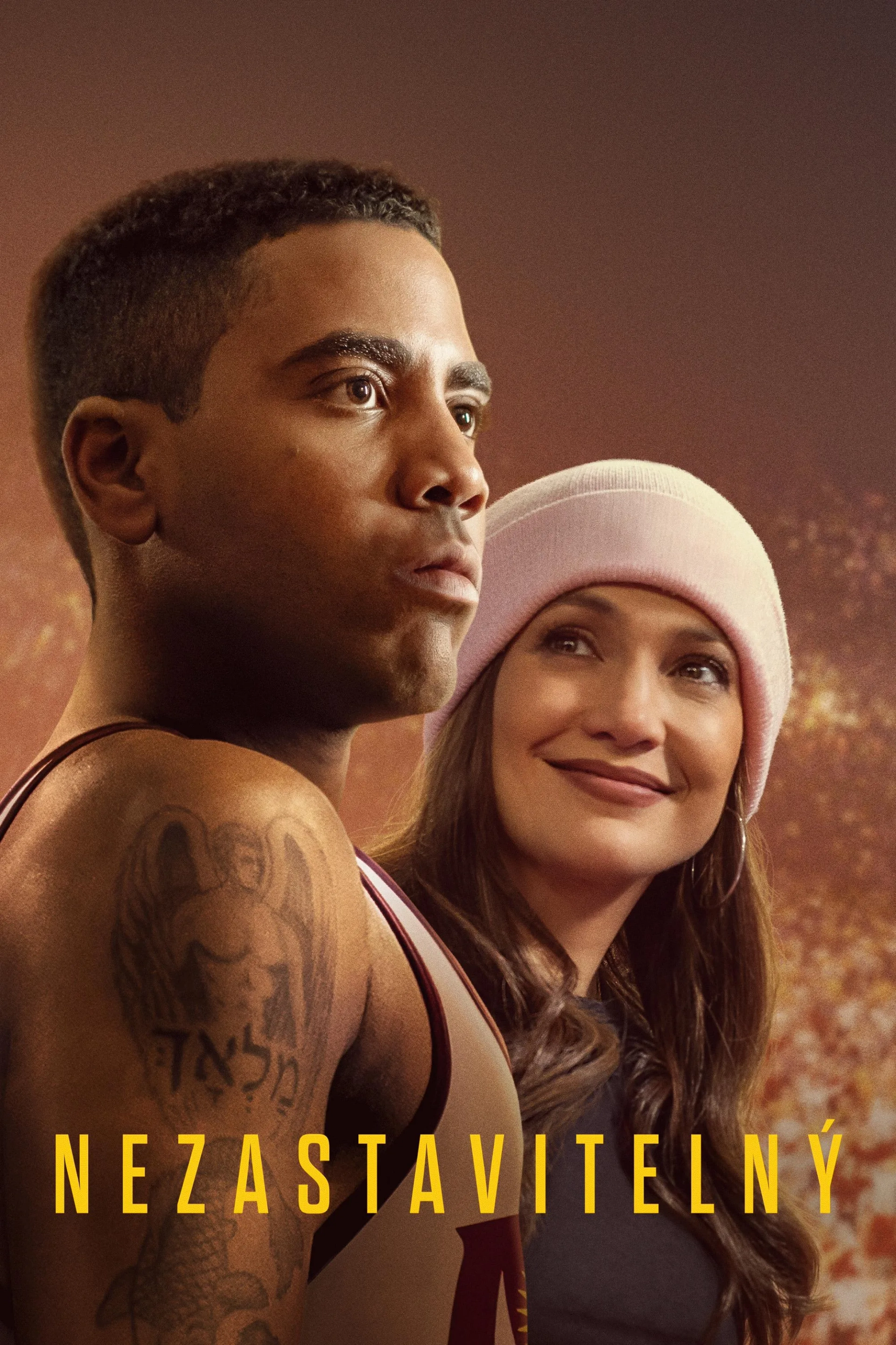 Jennifer Lopez and Jharrel Jerome in Unstoppable (2024)