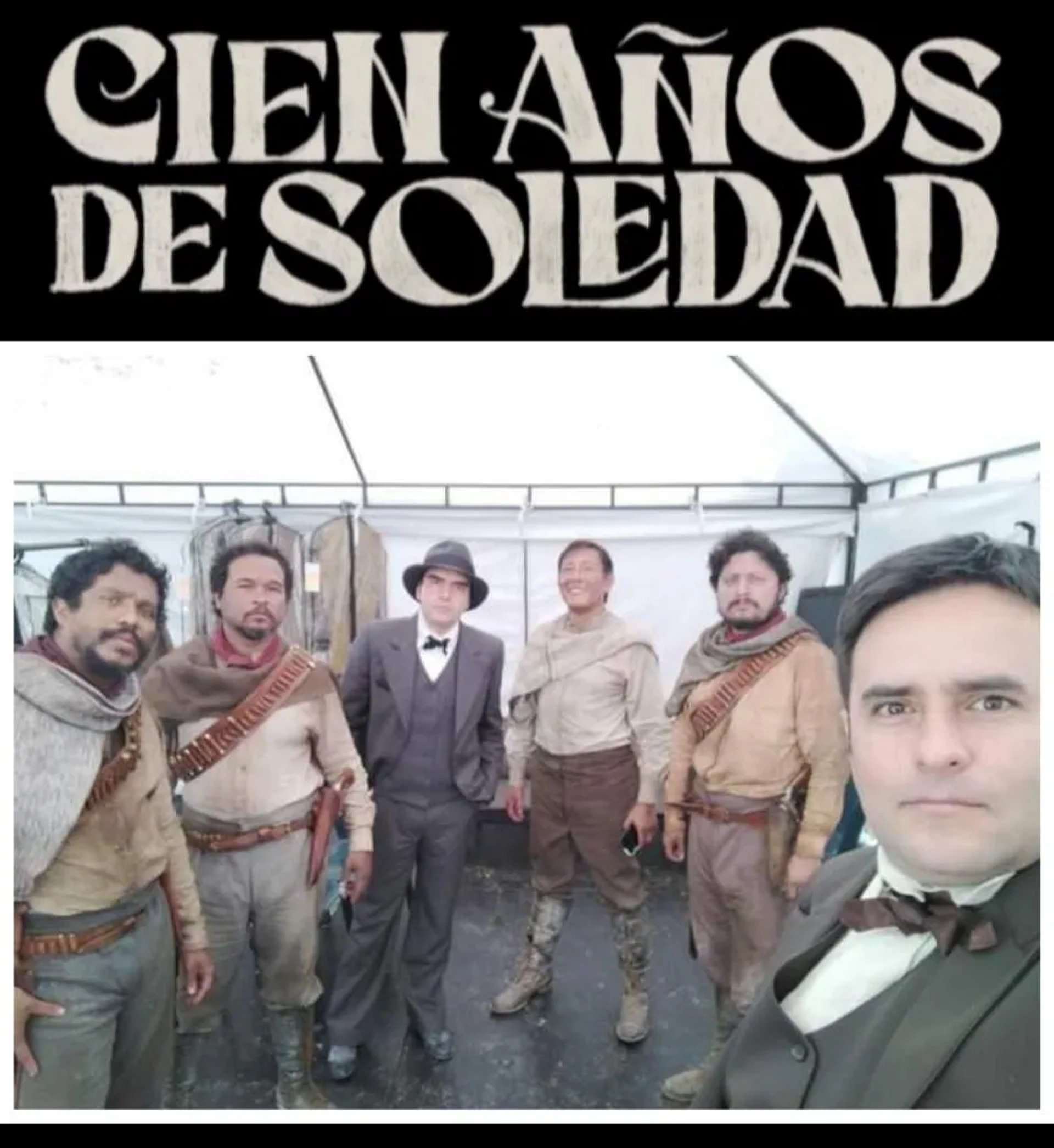 Julian Villegas, Giovanni Almonacid, Norberto Rivera, Leo Fernández, Nelson Camayo, and Disney Ochoa in One Hundred Years of Solitude (2024)