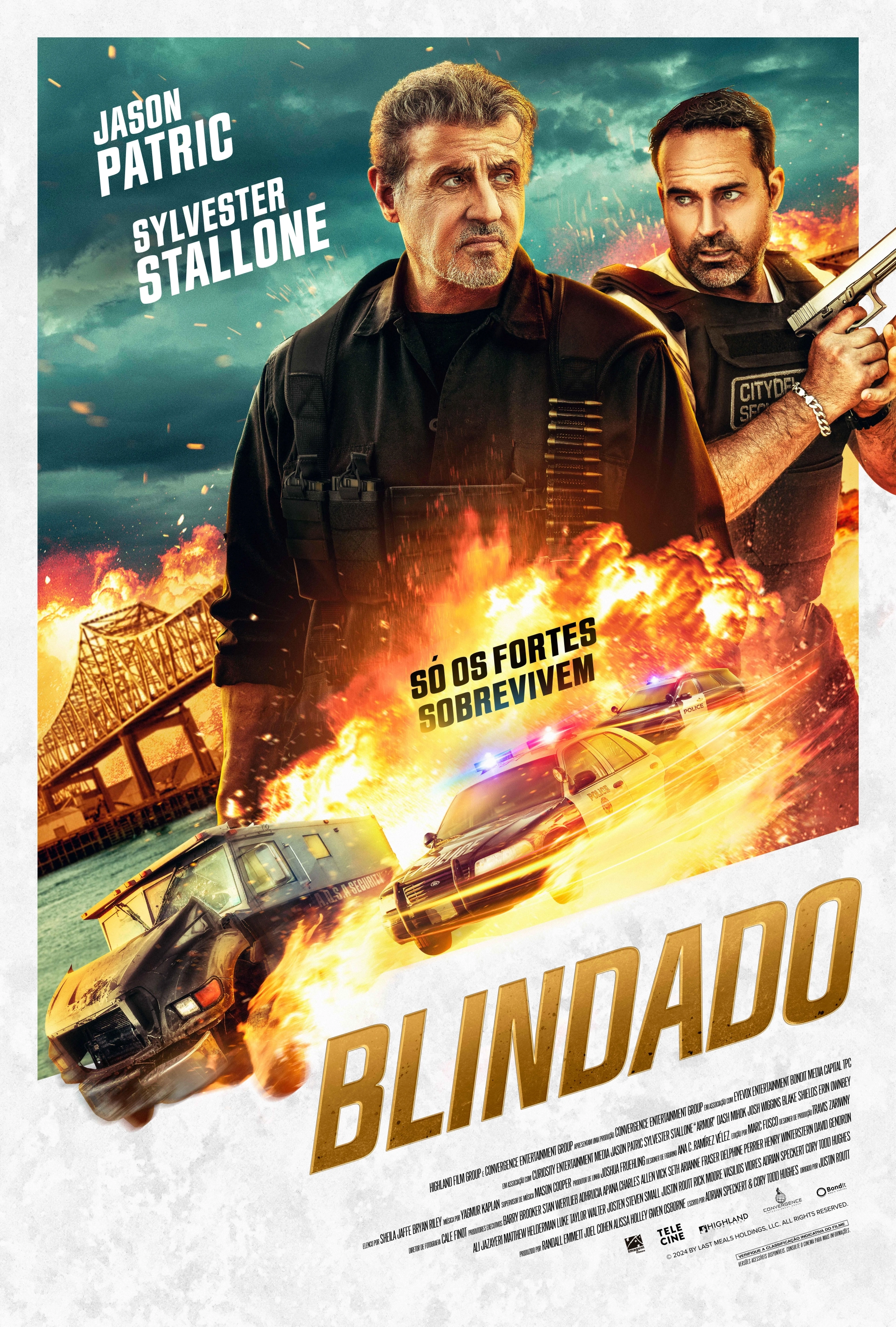 Sylvester Stallone and Jason Patric in Armor (2024)