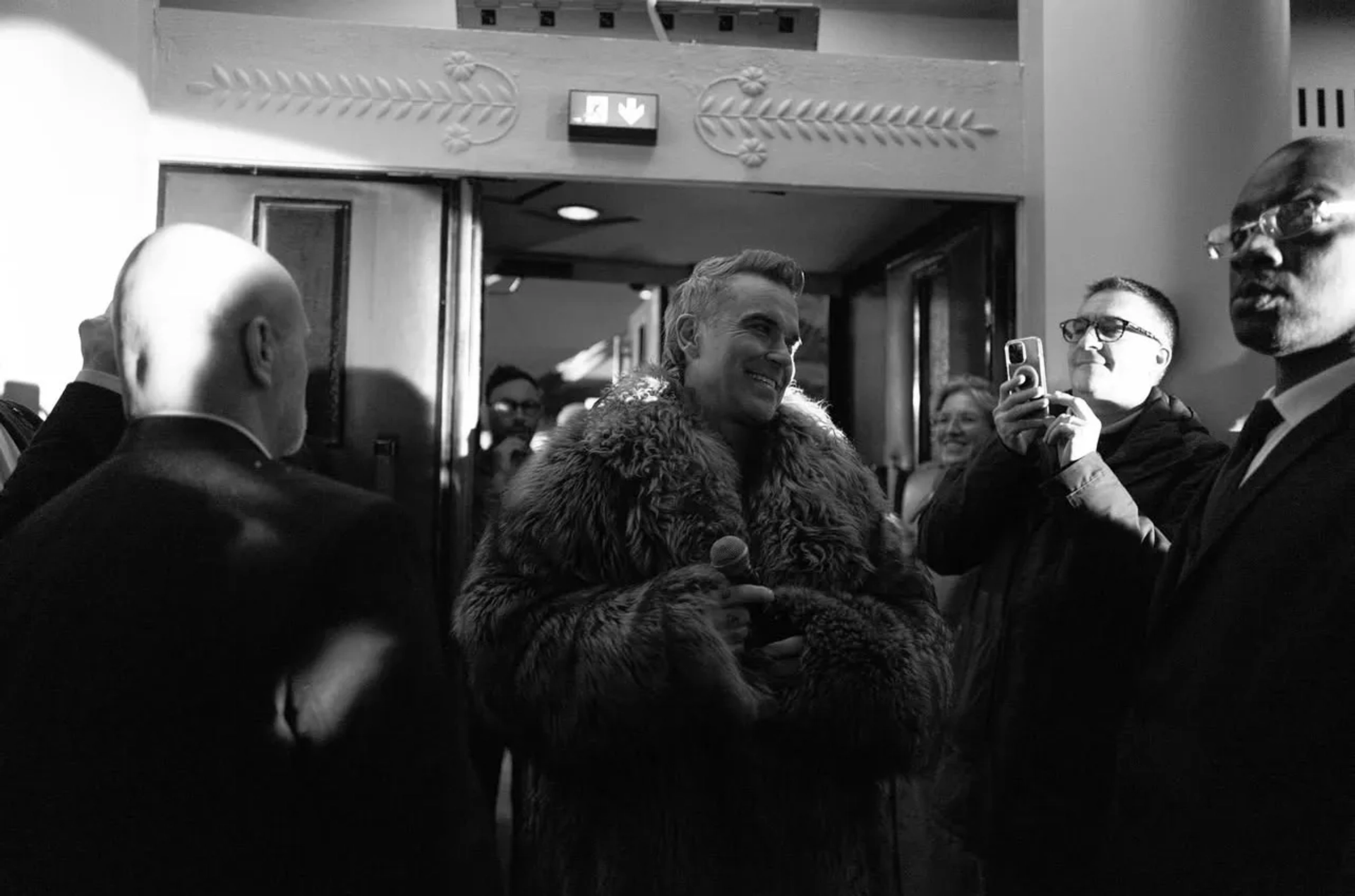 Robbie Williams at an event for Better Man (2024)