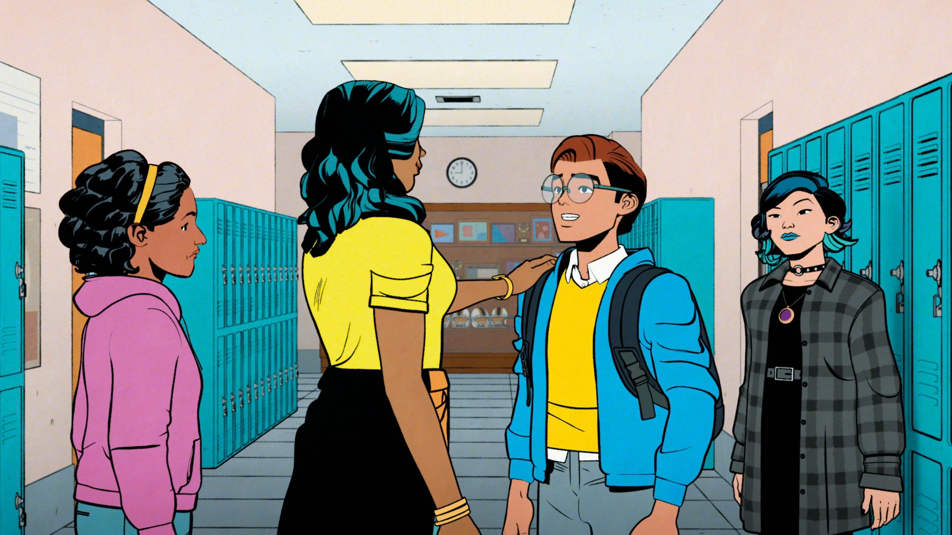 Cathy Ang, Hudson Thames, and Grace Song in Your Friendly Neighborhood Spider-Man (2025)