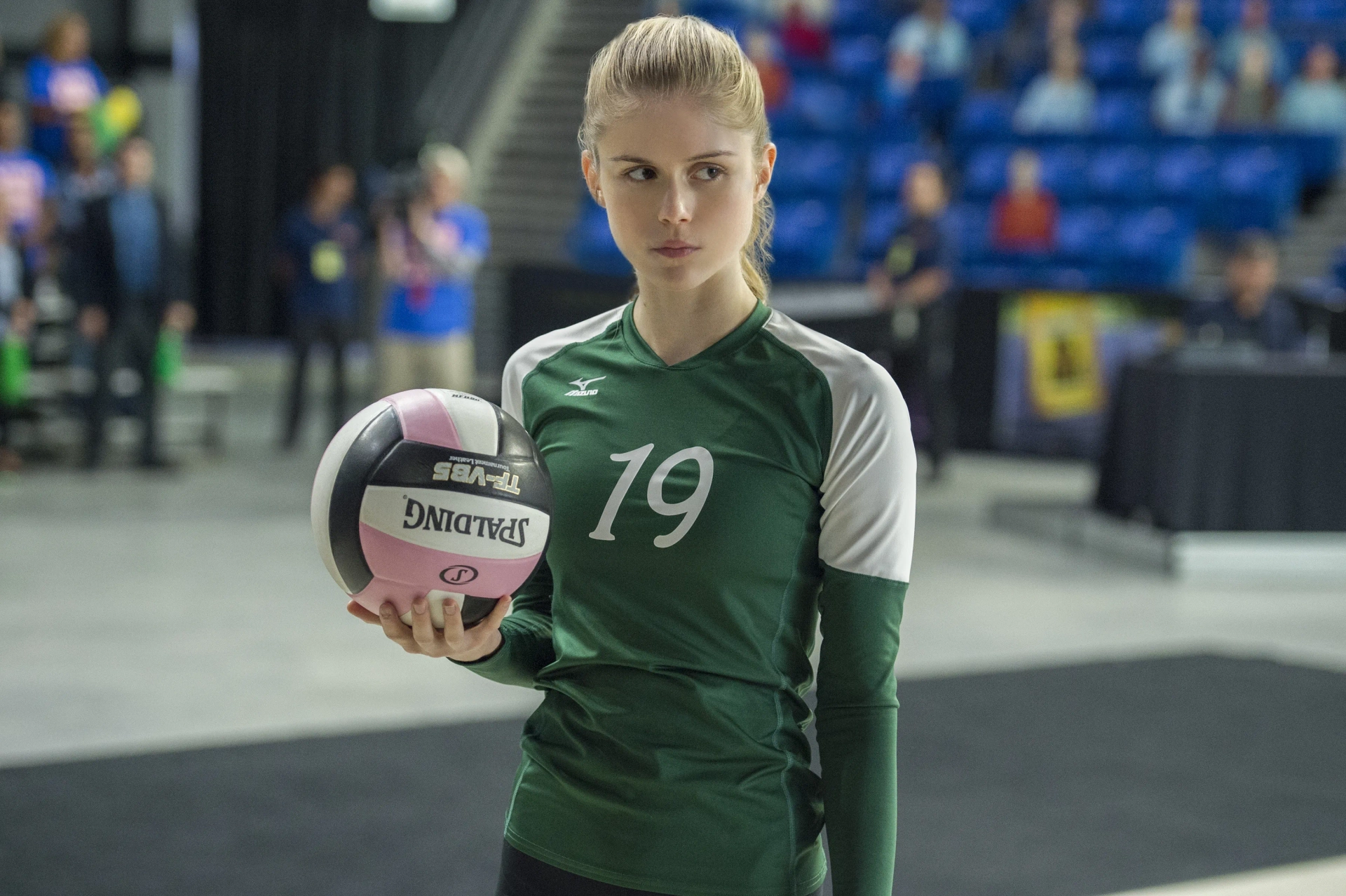 Sean McNamara and Erin Moriarty in The Miracle Season (2018)