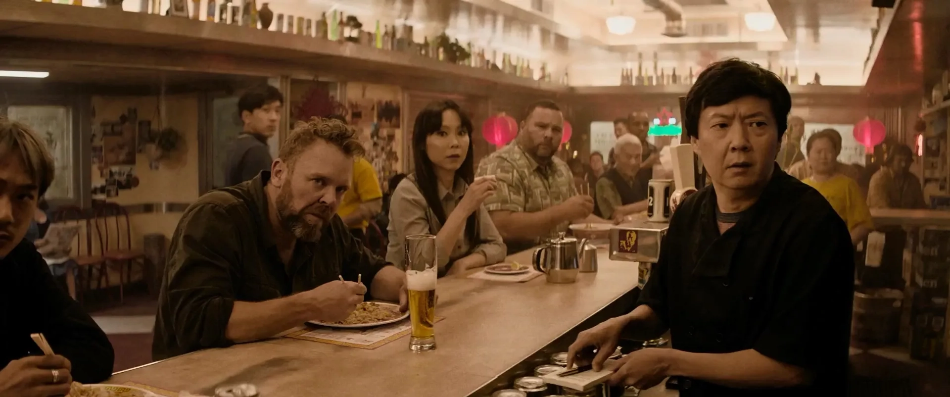 Joe Carnahan, Ken Jeong, Pete A Le, and Robert Goon in Boss Level (2020)