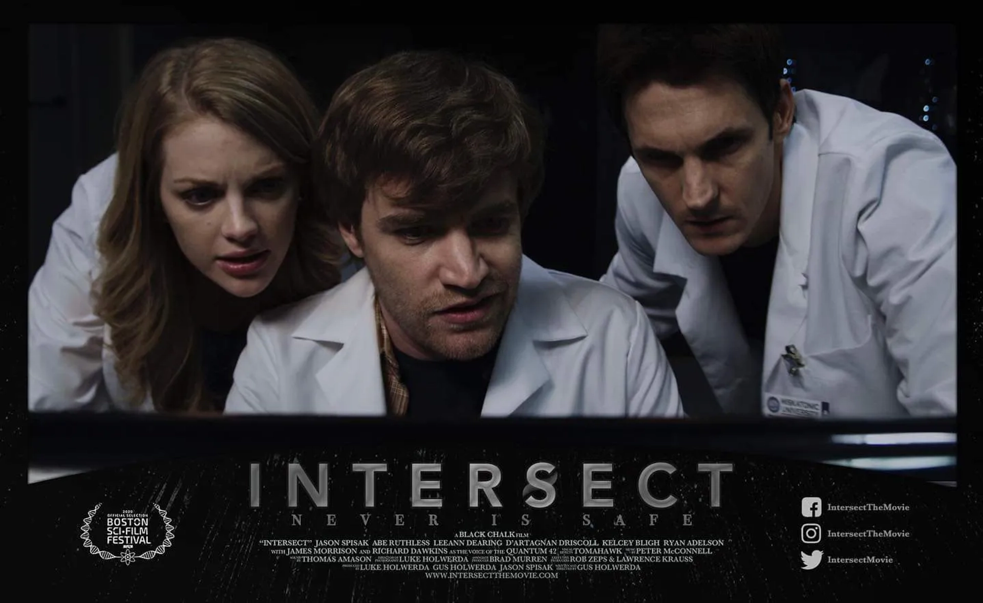 Jason Spisak, Abe Ruthless, and Leeann Dearing in Intersect (2020)
