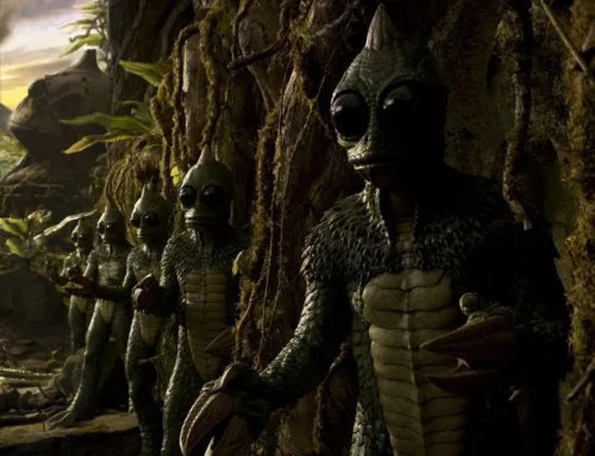 Kurt Carley, Douglas Tait, Tim Soergel, Todd Christian Hunter, Marti Matulis, Daniel George, Travis Samuel Clark, and Patrick Wedge in Land of the Lost (2009)