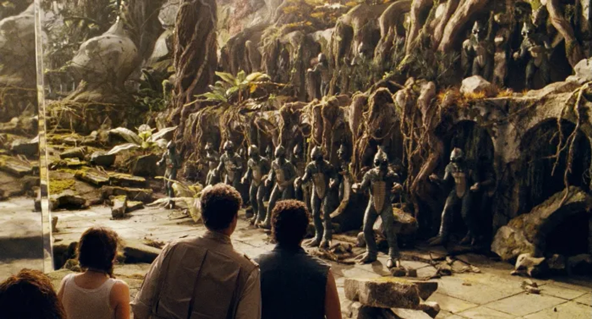 Will Ferrell, Kurt Carley, Anna Friel, Danny McBride, Douglas Tait, Tim Soergel, Jorma Taccone, Todd Christian Hunter, Marti Matulis, Daniel George, Travis Samuel Clark, and Patrick Wedge in Land of the Lost (2009)