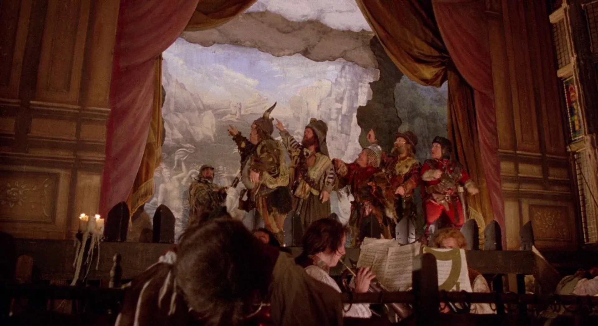 Kenny Baker, Malcolm Dixon, Mike Edmonds, Jack Purvis, David Rappaport, and Tiny Ross in Time Bandits (1981)