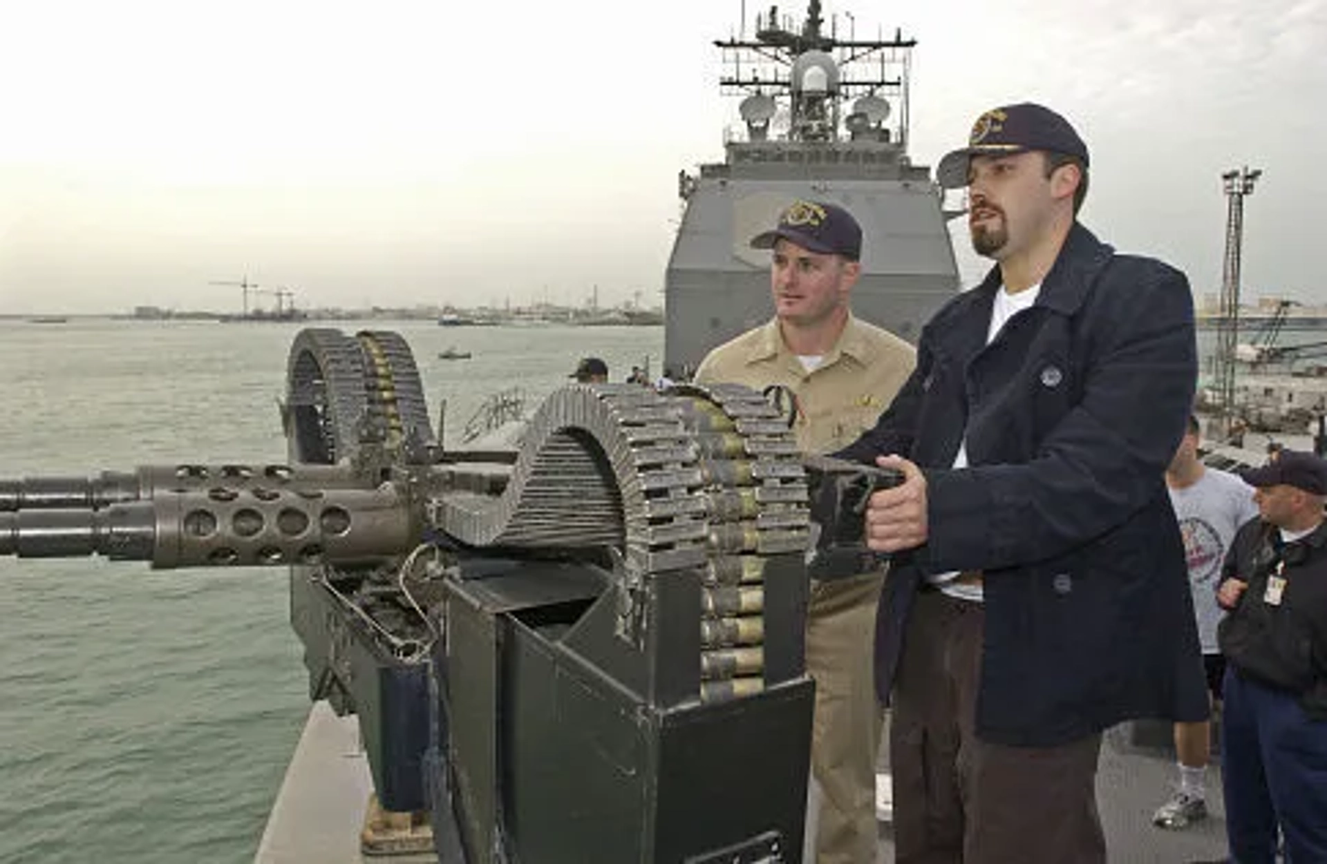 As a holiday gift to the Armed Services, Ben Affleck and the USO (United Service Organizations) brought the preview of his new film release "Paycheck" to the servicemen and women stationed at an undisclosed area in the Arabian Gulf area for the Christmas holidays.