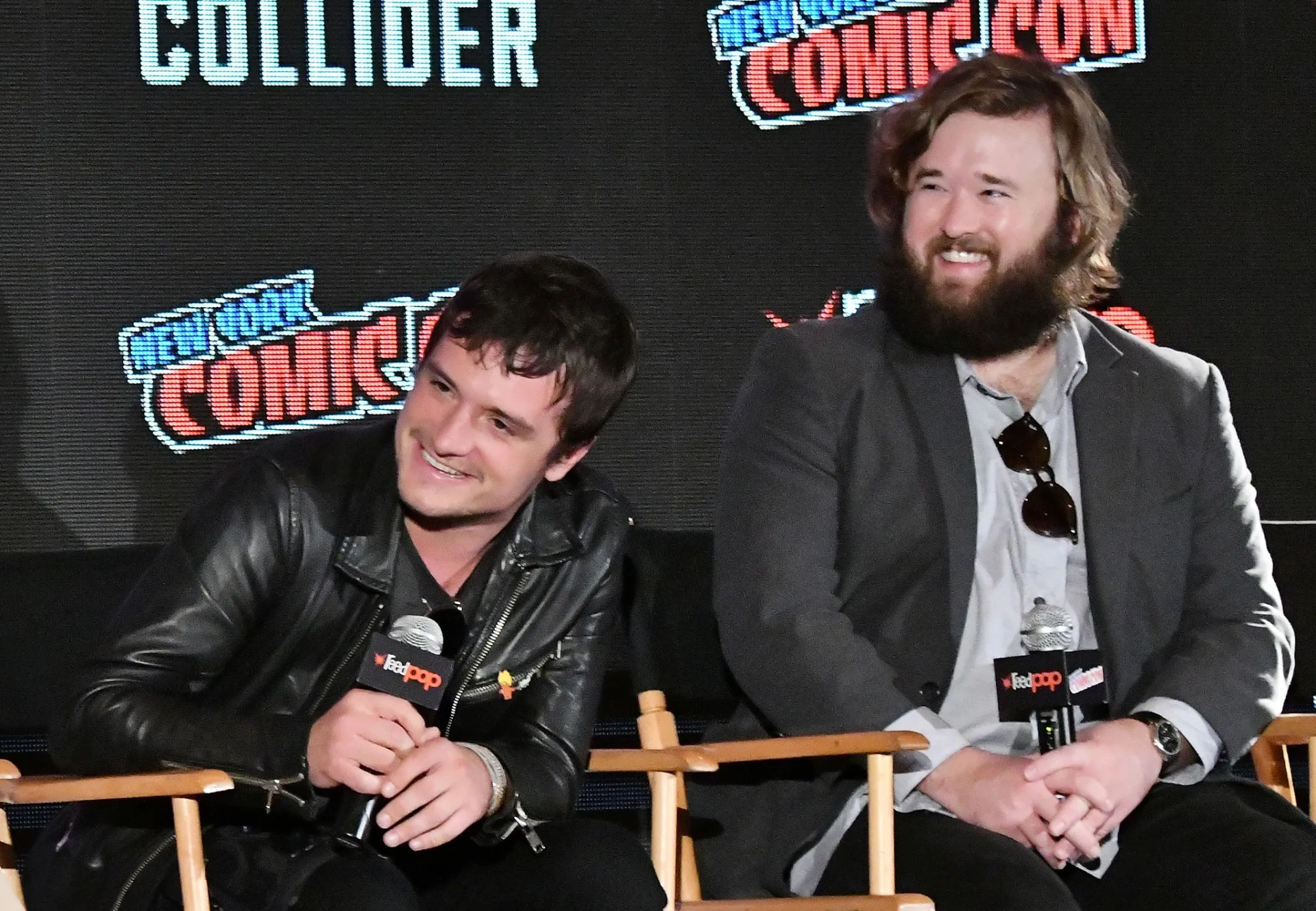 Haley Joel Osment and Josh Hutcherson at an event for Future Man (2017)
