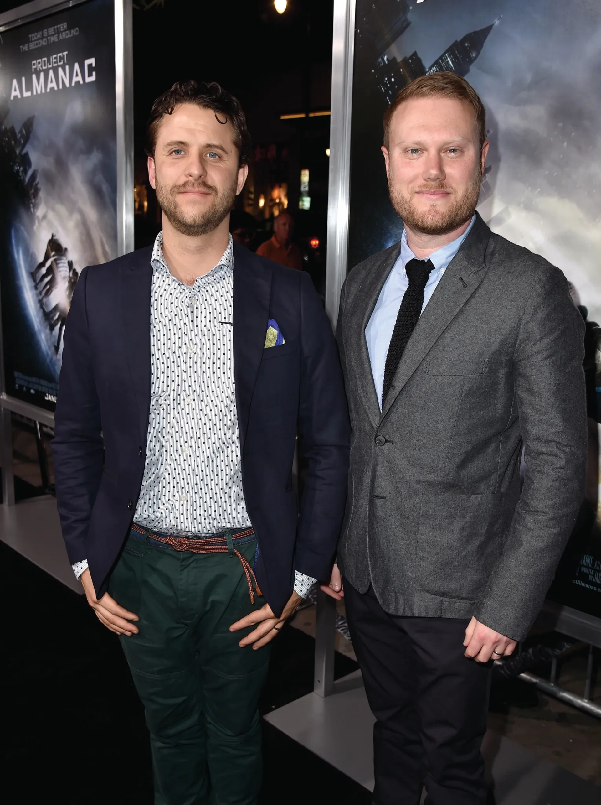 Andrew Deutschman and Jason Pagan at an event for Project Almanac (2015)
