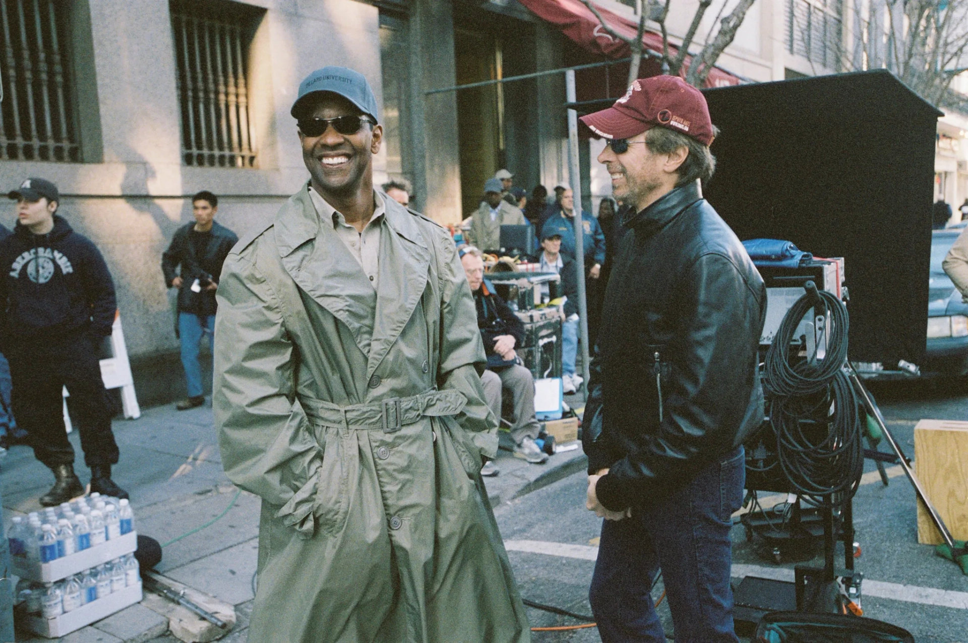 Denzel Washington and Jerry Bruckheimer in Deja Vu (2006)