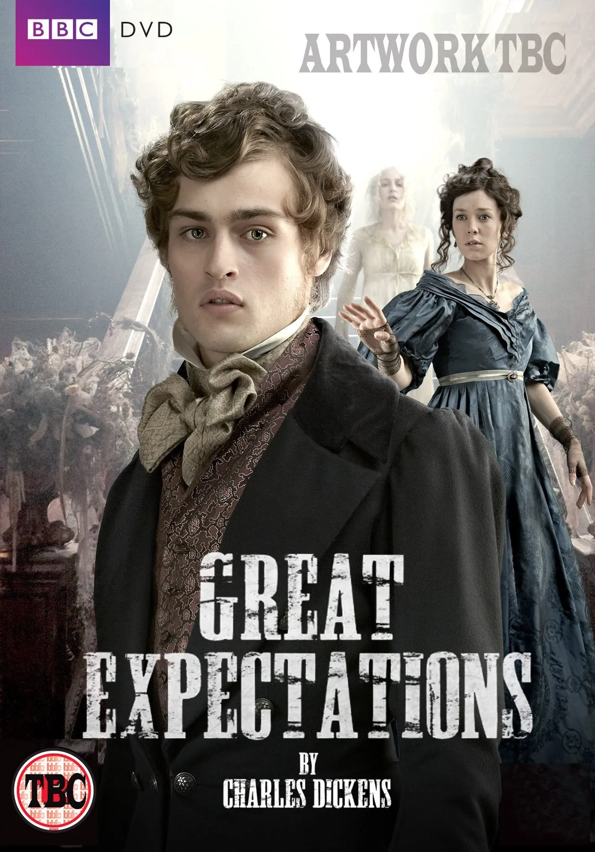 Gillian Anderson, Douglas Booth, and Vanessa Kirby in Great Expectations (2011)