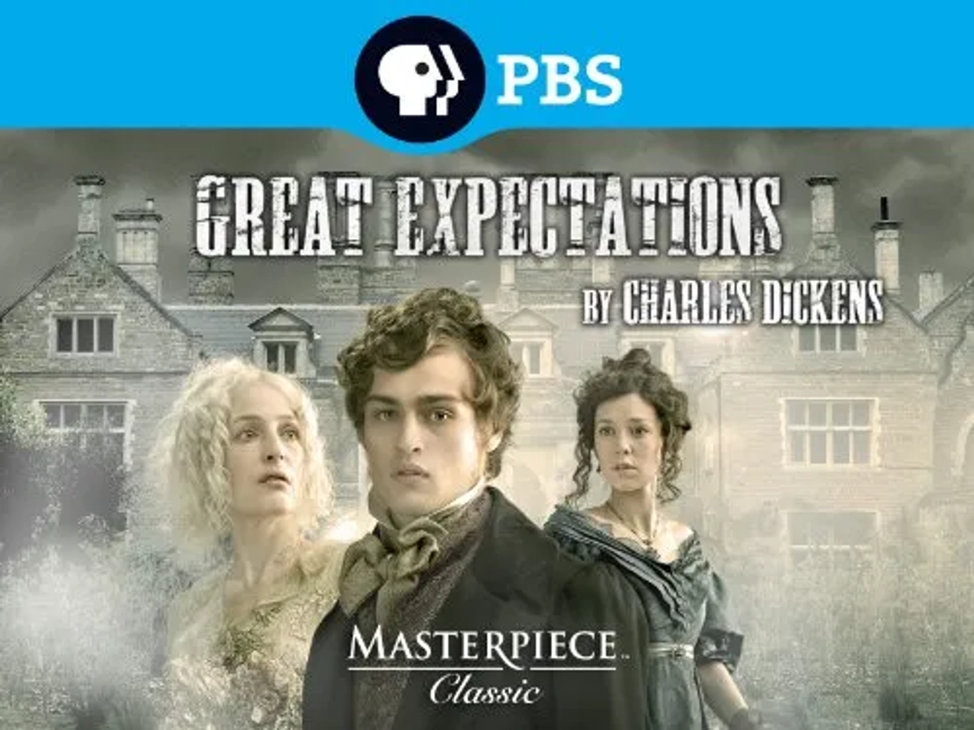 Gillian Anderson, Douglas Booth, and Vanessa Kirby in Great Expectations (2011)
