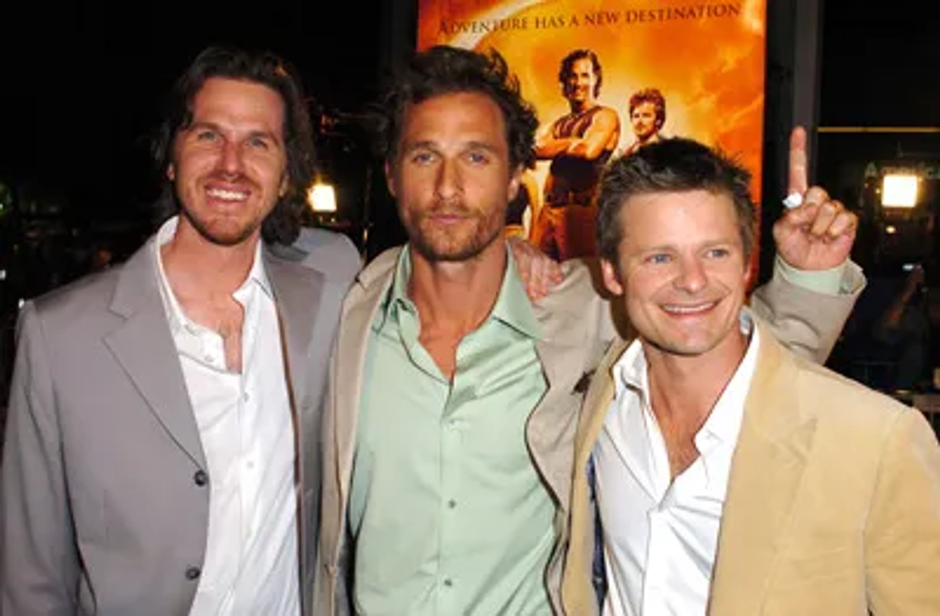 Matthew McConaughey, Steve Zahn, and Breck Eisner at an event for Sahara (2005)