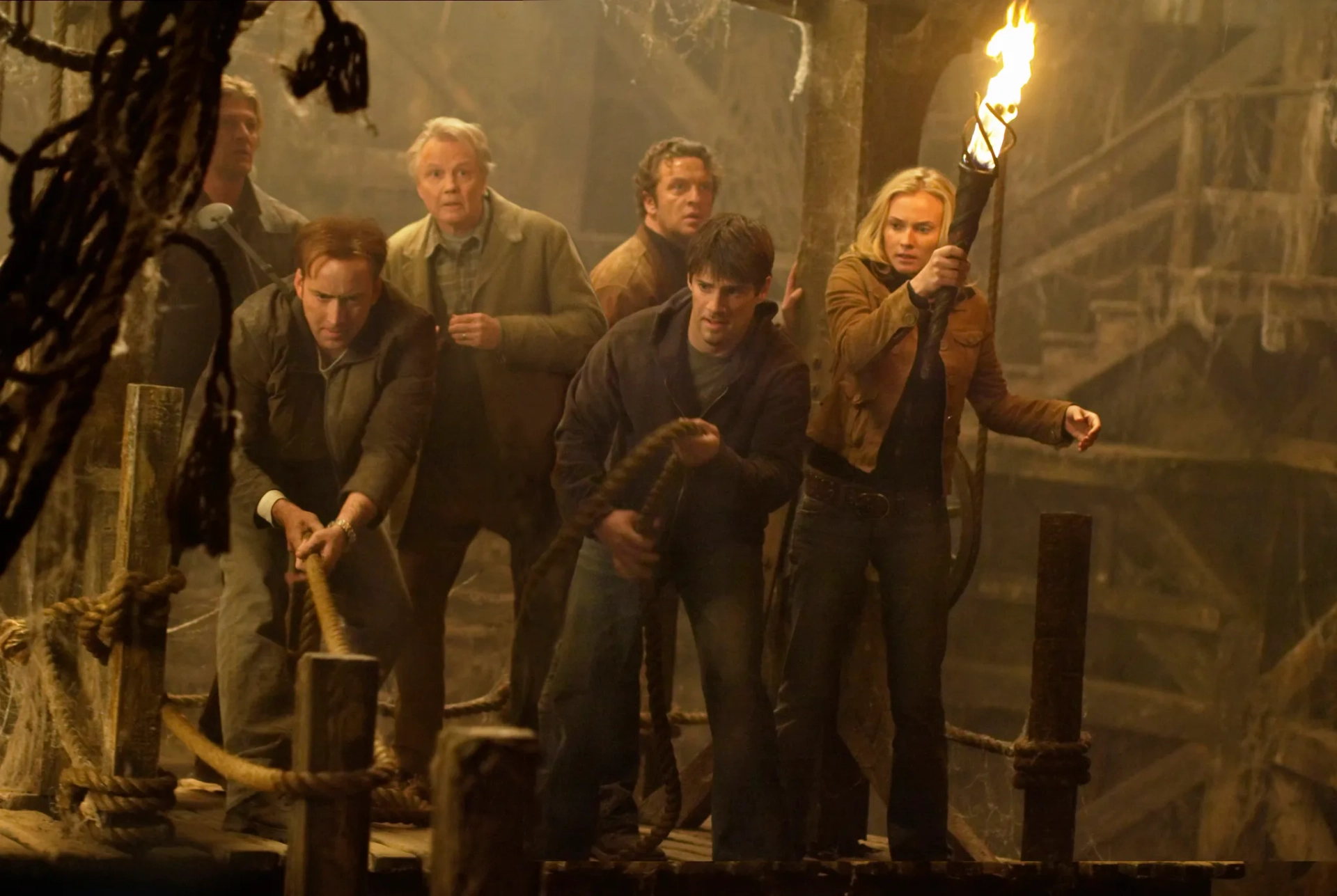 Nicolas Cage, Sean Bean, Jon Voight, Justin Bartha, Stewart Finlay-McLennan, and Diane Kruger in National Treasure (2004)