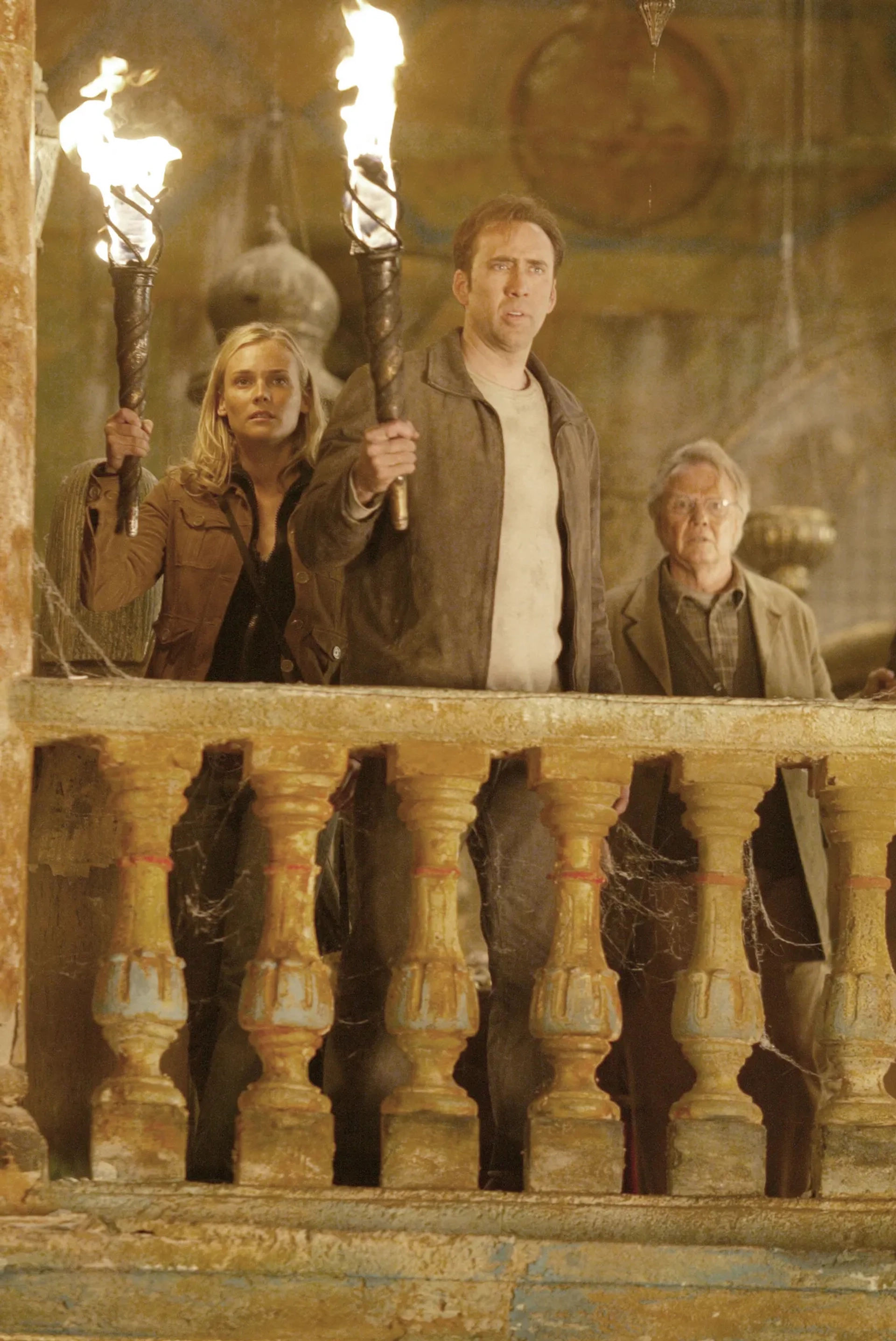Nicolas Cage, Jon Voight, and Diane Kruger in National Treasure (2004)