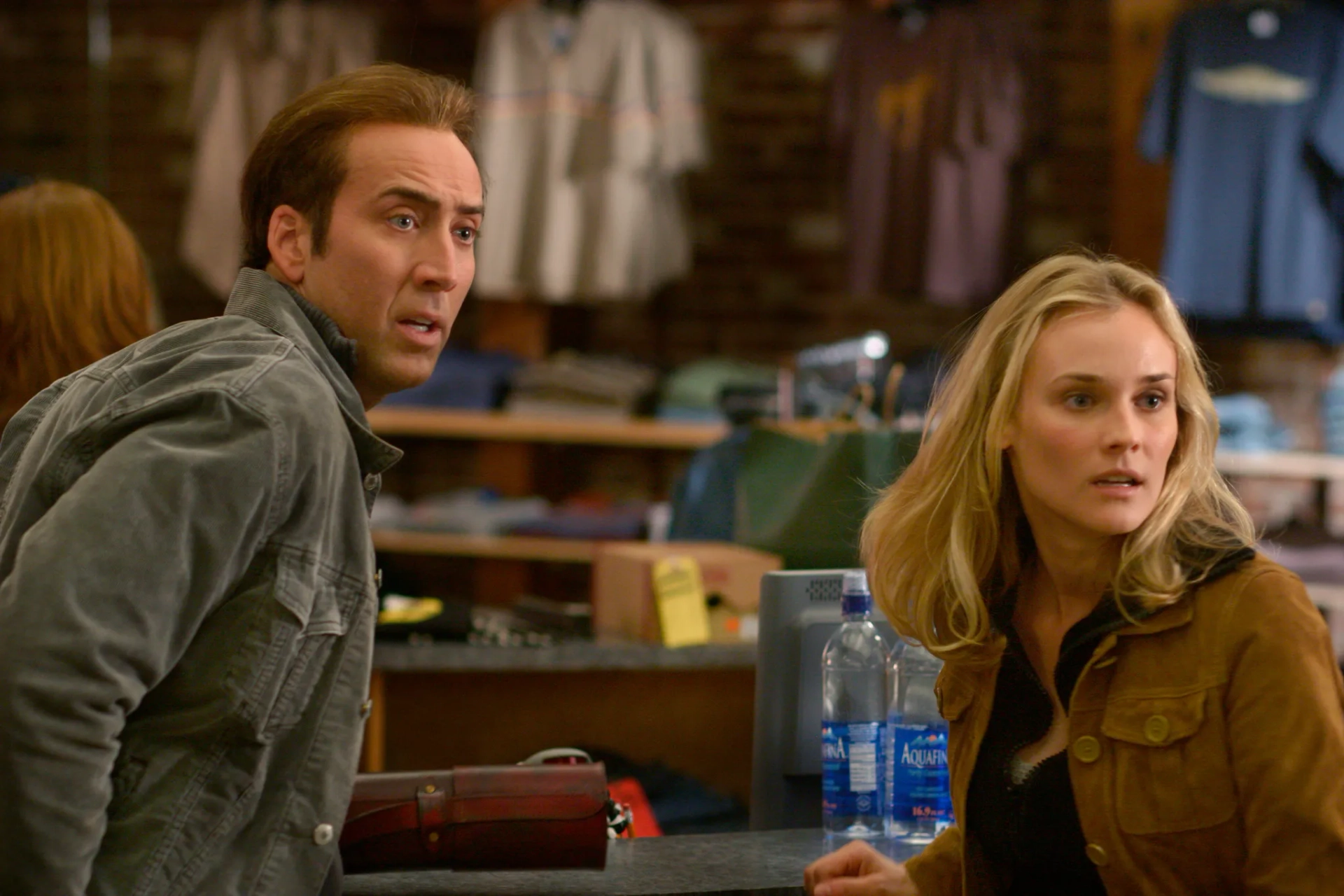 Nicolas Cage and Diane Kruger in National Treasure (2004)