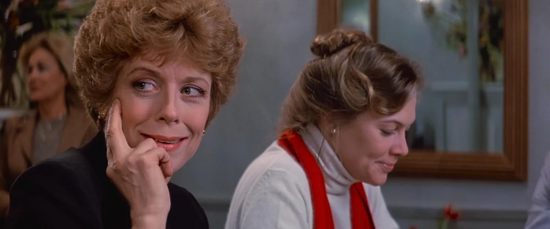 Kathleen Turner and Holland Taylor in Romancing the Stone (1984)