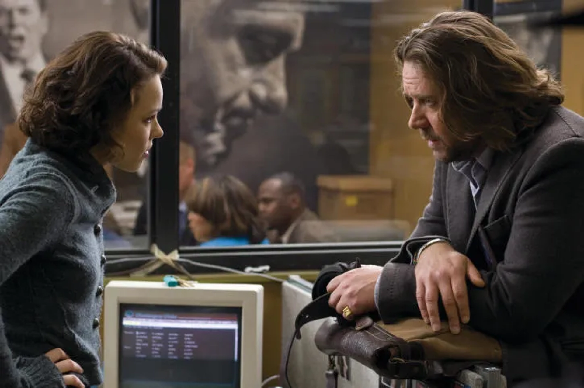 Russell Crowe and Rachel McAdams in State of Play (2009)