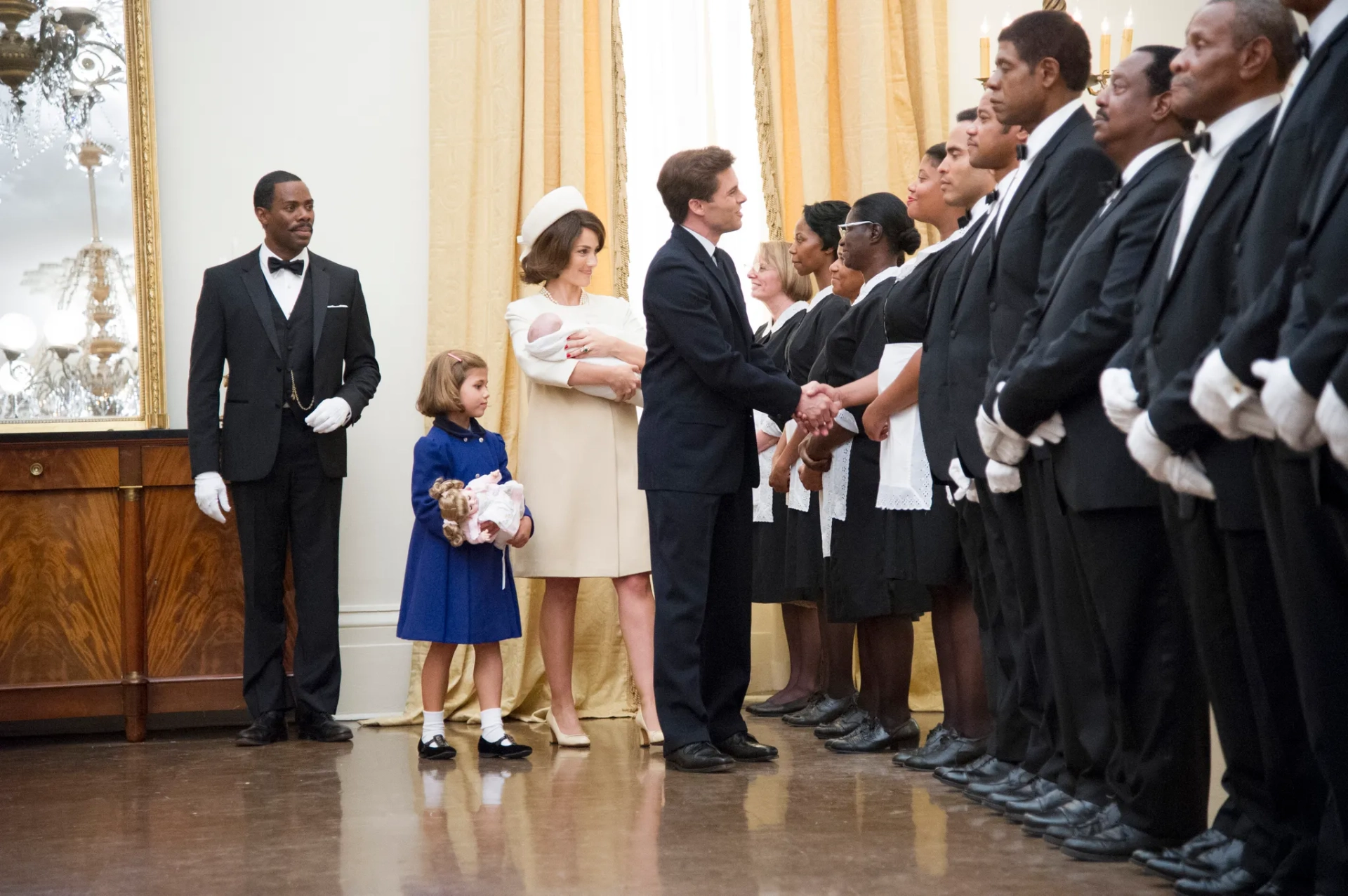 Cuba Gooding Jr., Forest Whitaker, Lenny Kravitz, James Marsden, Colman Domingo, Minka Kelly, and Chloe Barach in The Butler (2013)