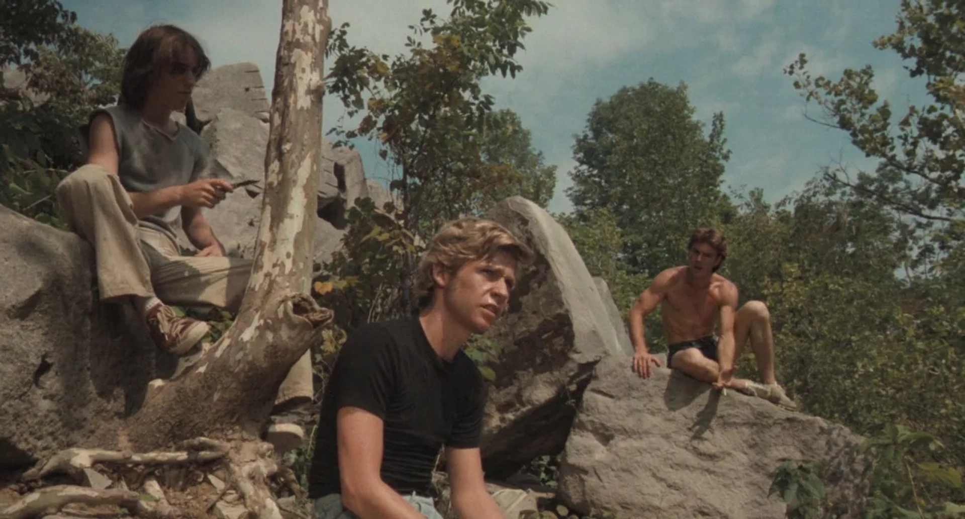 Dennis Quaid, Dennis Christopher, and Jackie Earle Haley in Breaking Away (1979)