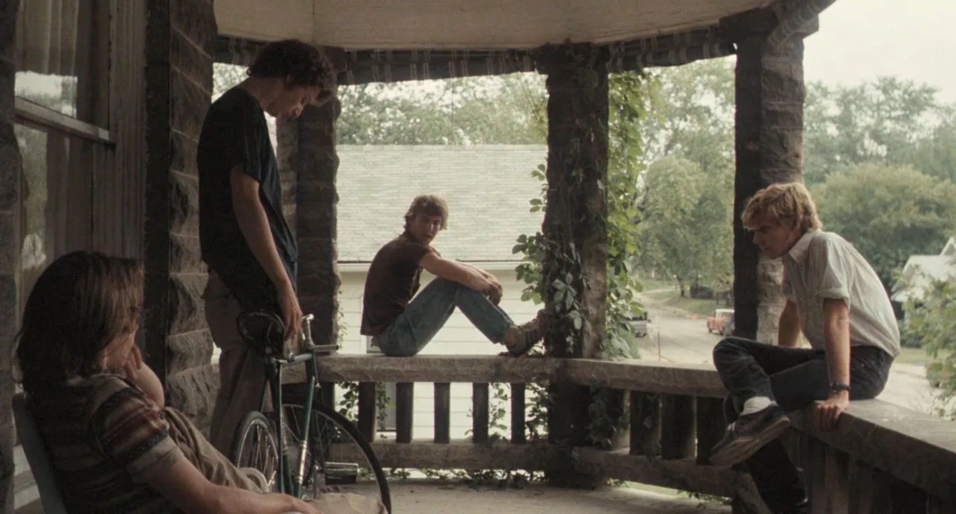Dennis Quaid, Dennis Christopher, Jackie Earle Haley, and Daniel Stern in Breaking Away (1979)