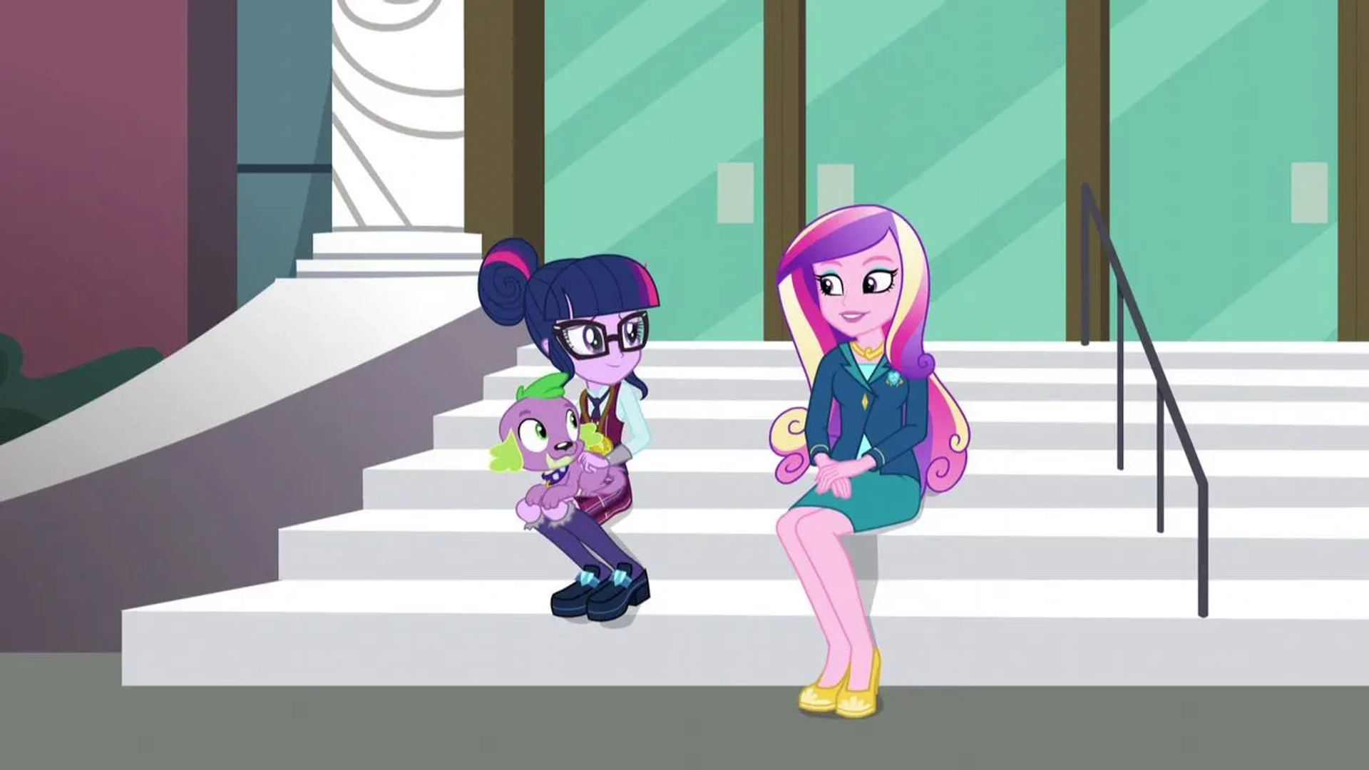 Tara Strong, Britt McKillip, and Cathy Weseluck in My Little Pony: Equestria Girls - Friendship Games (2015)