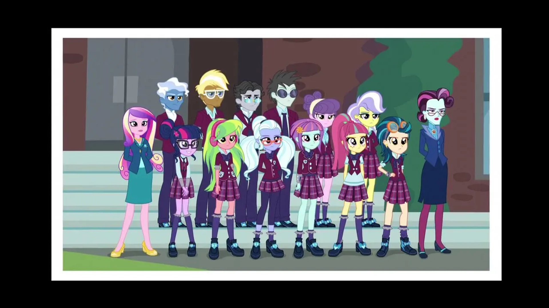 Tara Strong, Britt McKillip, and Iris Quinn in My Little Pony: Equestria Girls - Friendship Games (2015)