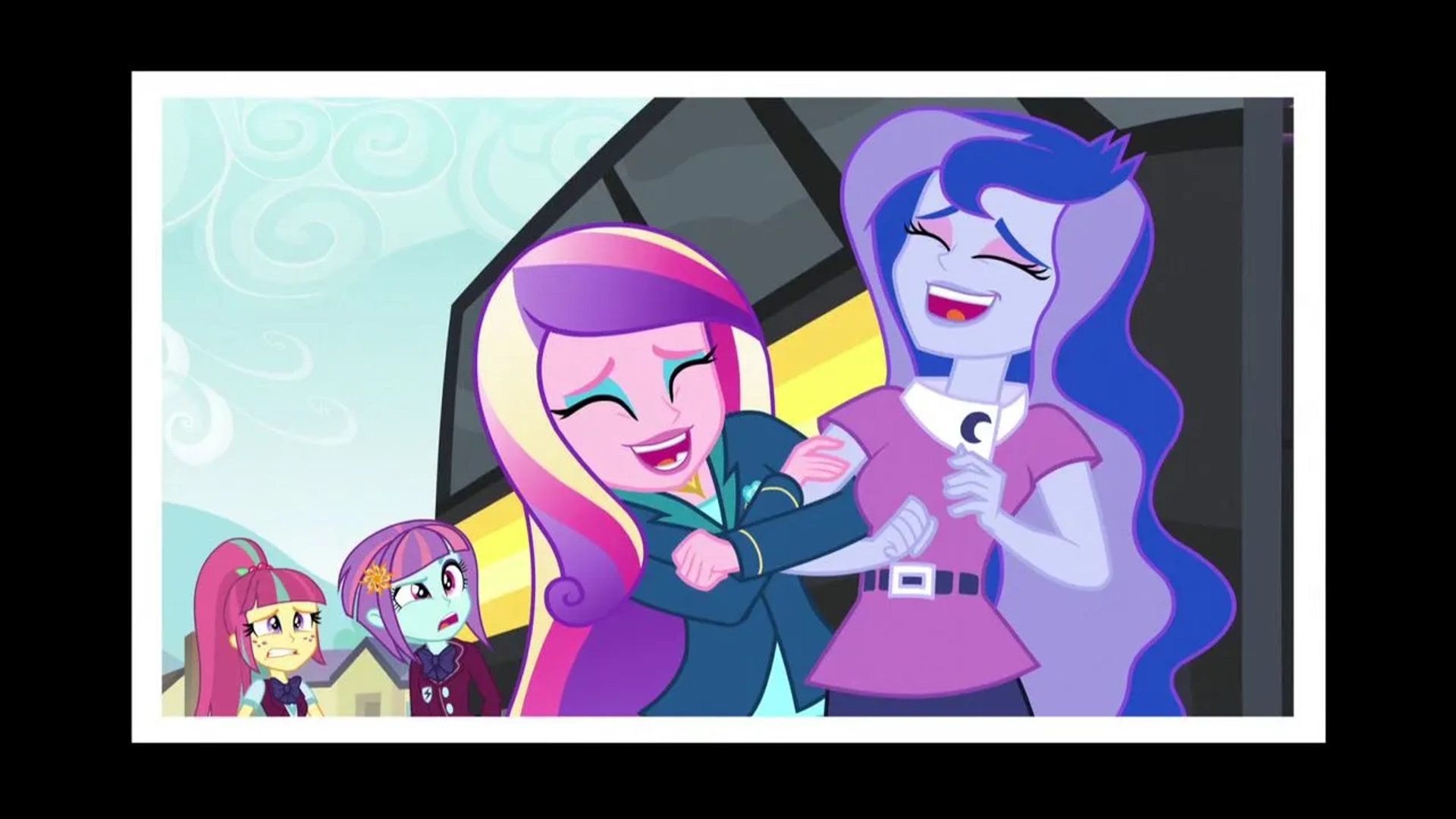 Tabitha St. Germain and Britt McKillip in My Little Pony: Equestria Girls - Friendship Games (2015)