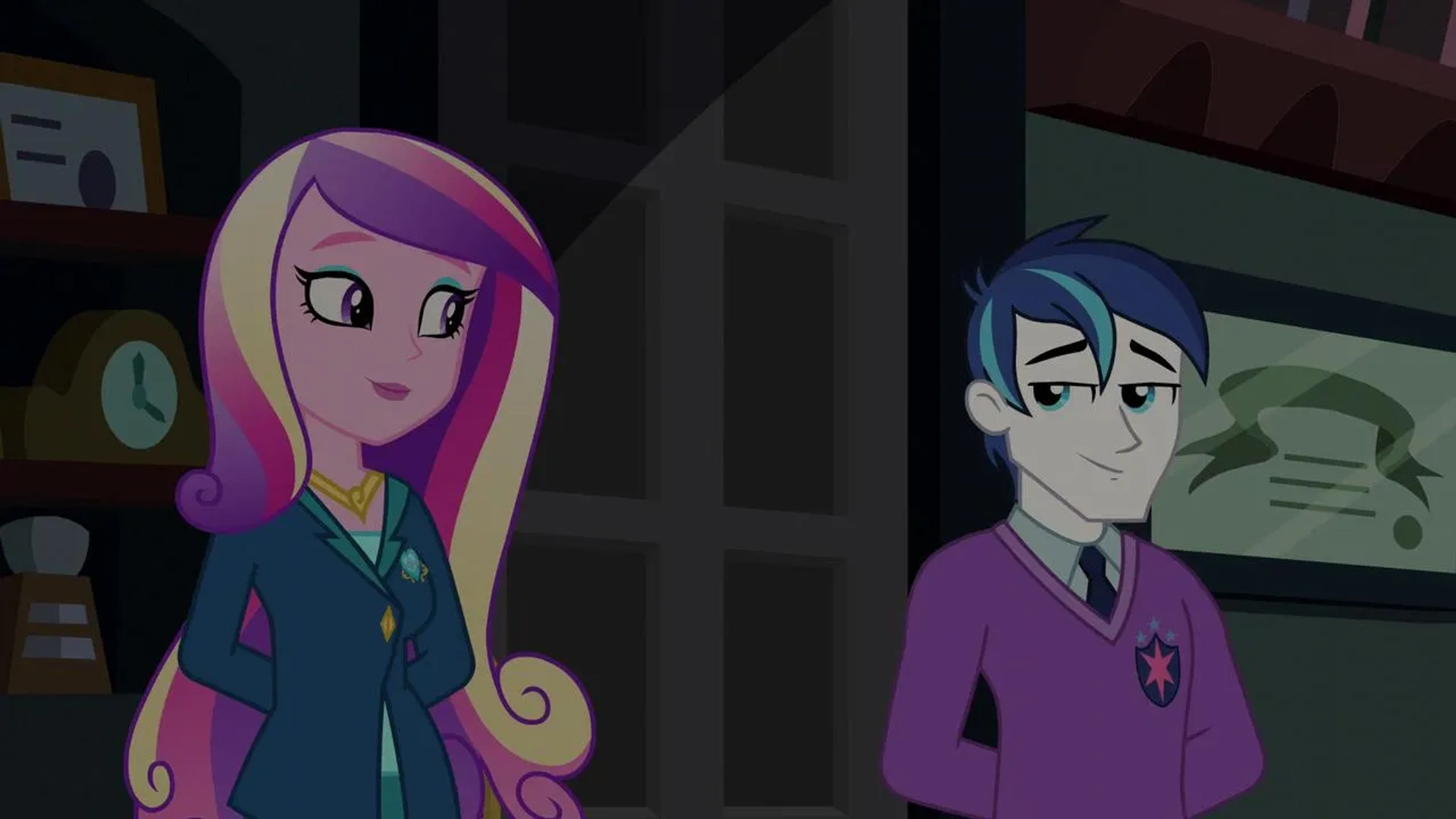 Andrew Francis and Britt McKillip in My Little Pony: Equestria Girls - Friendship Games (2015)