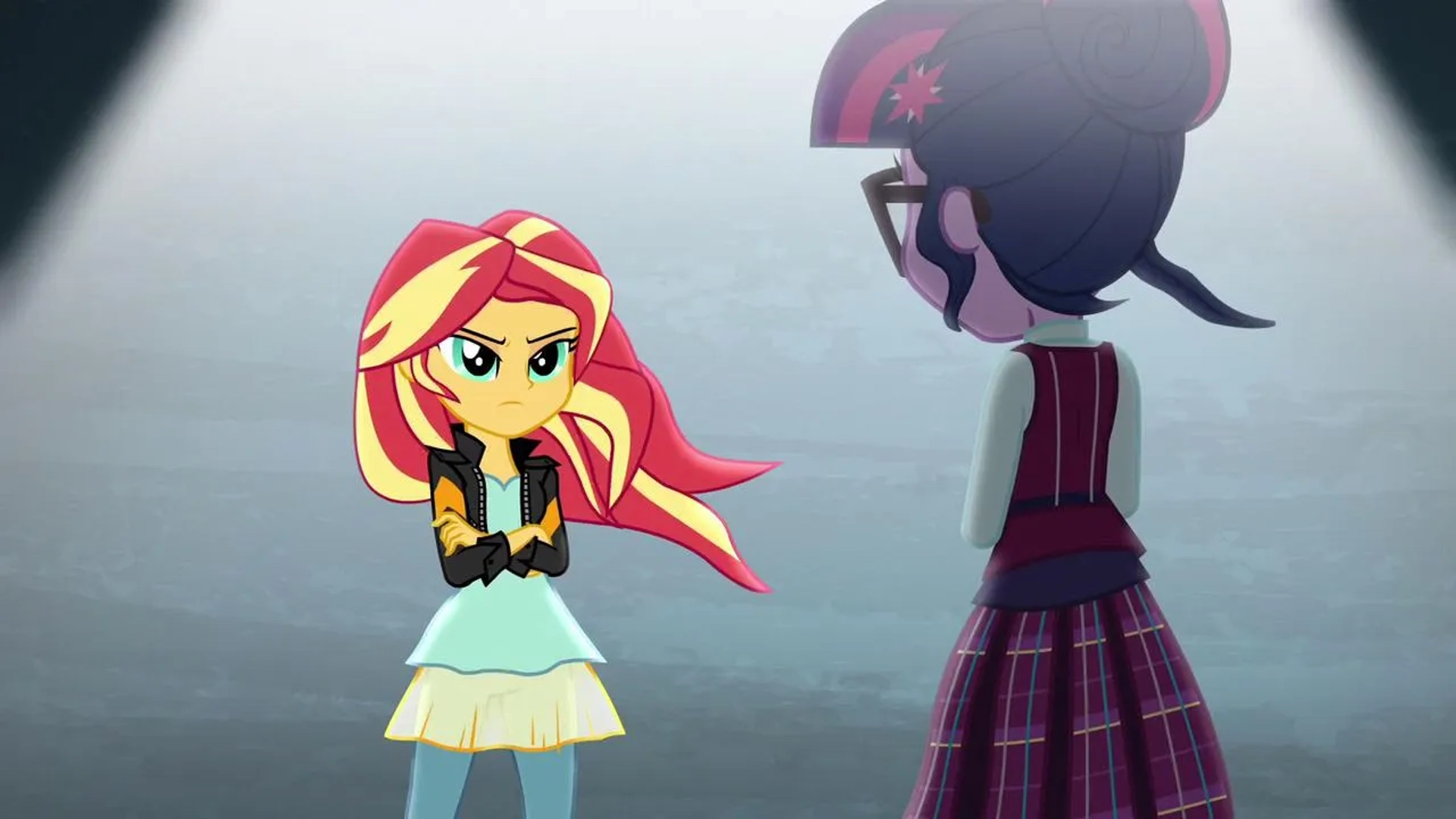 Tara Strong and Rebecca Shoichet in My Little Pony: Equestria Girls - Friendship Games (2015)