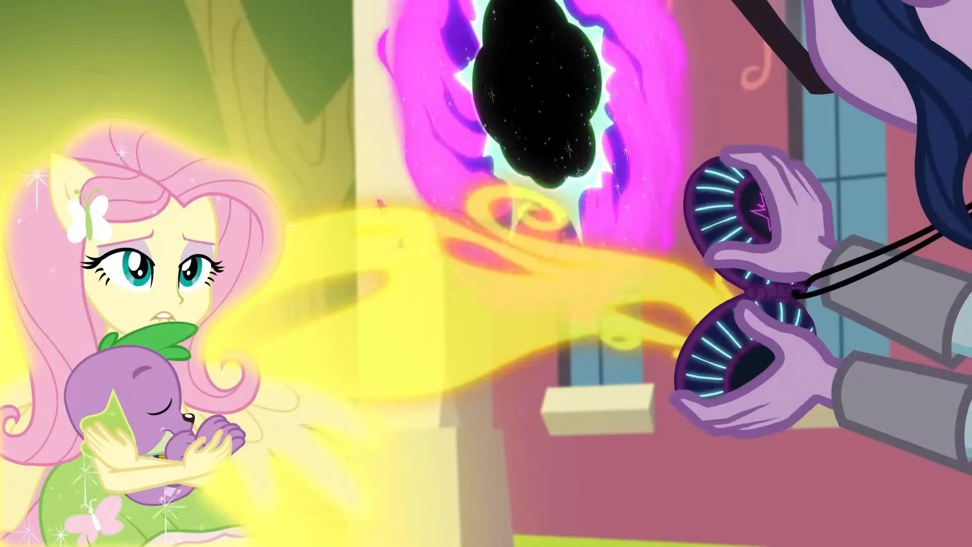 Tara Strong, Andrea Libman, and Cathy Weseluck in My Little Pony: Equestria Girls - Friendship Games (2015)
