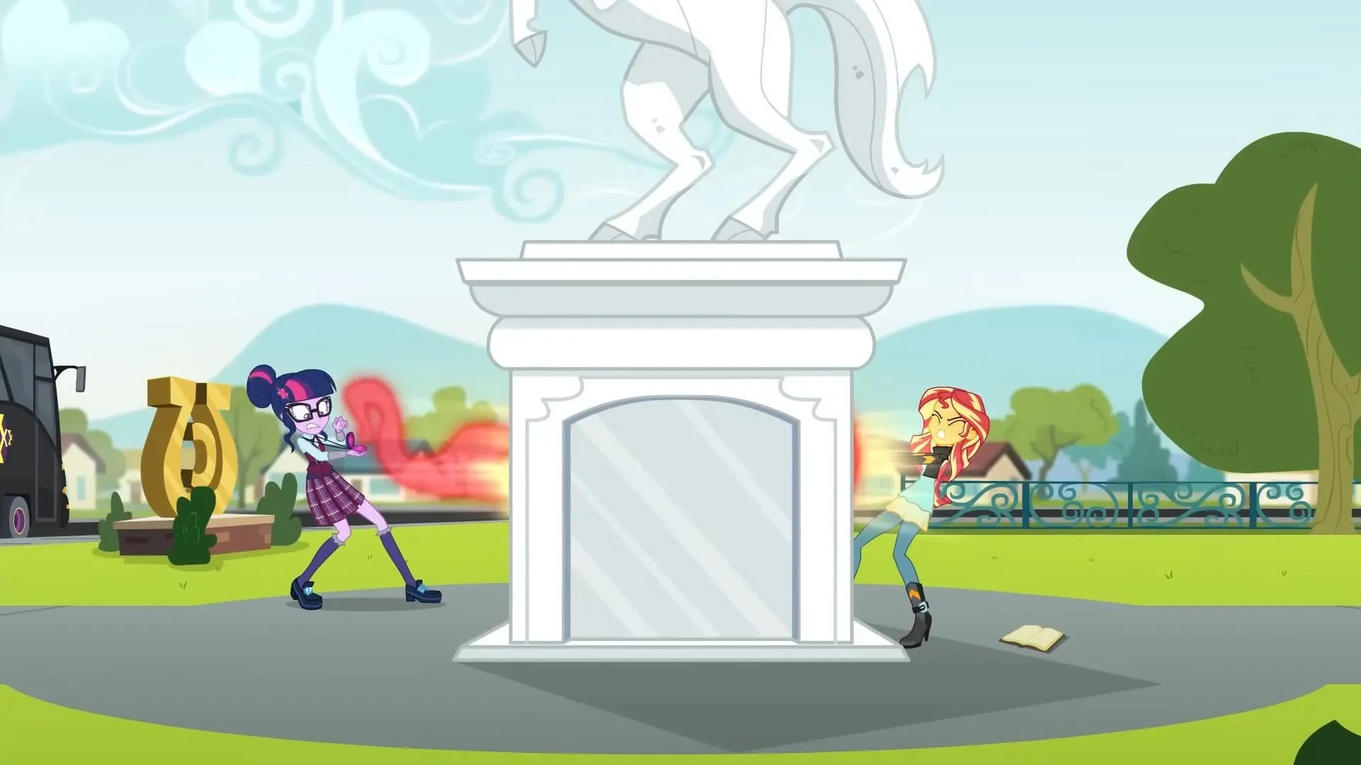 Tara Strong and Rebecca Shoichet in My Little Pony: Equestria Girls - Friendship Games (2015)