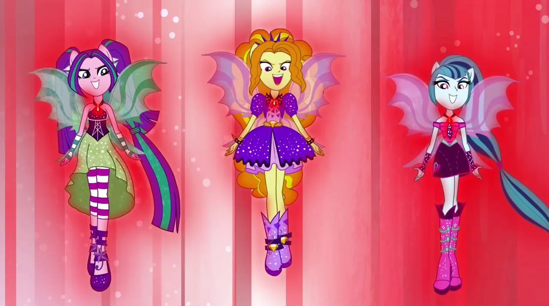 Shylo Sharity, Kazumi Evans, and Madeline Merlo in My Little Pony: Equestria Girls - Rainbow Rocks Animated (2014)