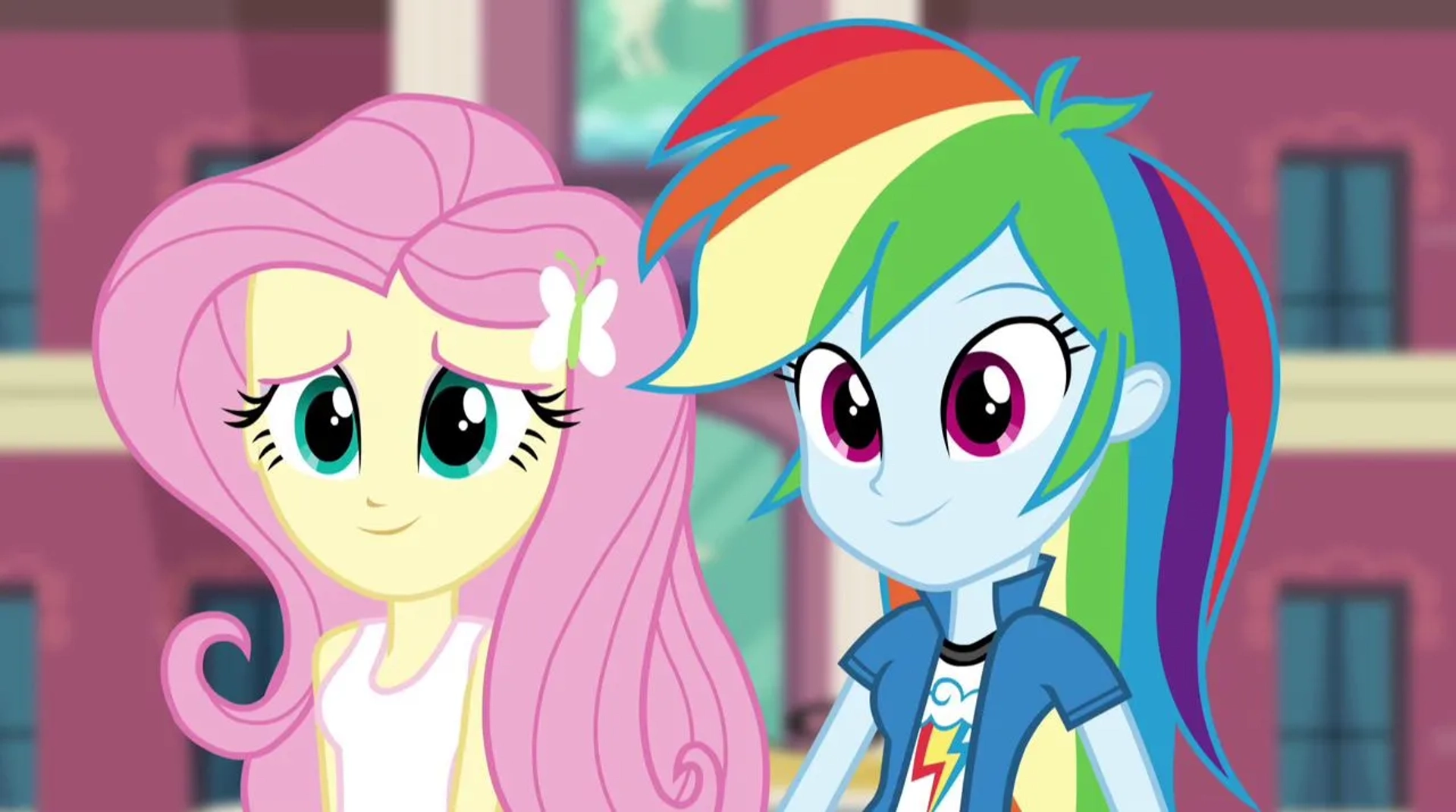 Andrea Libman and Ashleigh Ball in My Little Pony: Equestria Girls - Rainbow Rocks Animated (2014)