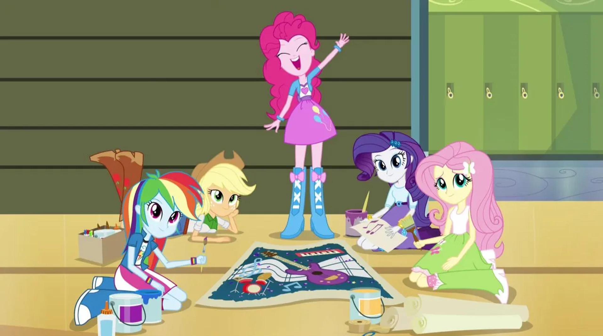 Tabitha St. Germain, Andrea Libman, and Ashleigh Ball in My Little Pony: Equestria Girls - Rainbow Rocks Animated (2014)