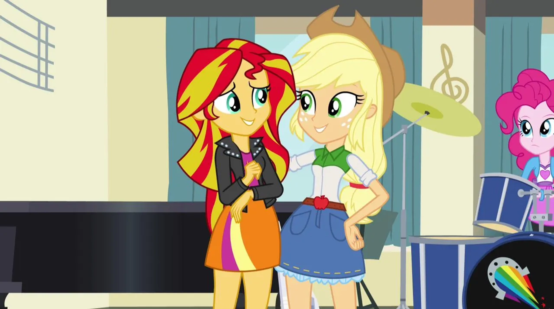 Rebecca Shoichet and Ashleigh Ball in My Little Pony: Equestria Girls - Rainbow Rocks Animated (2014)